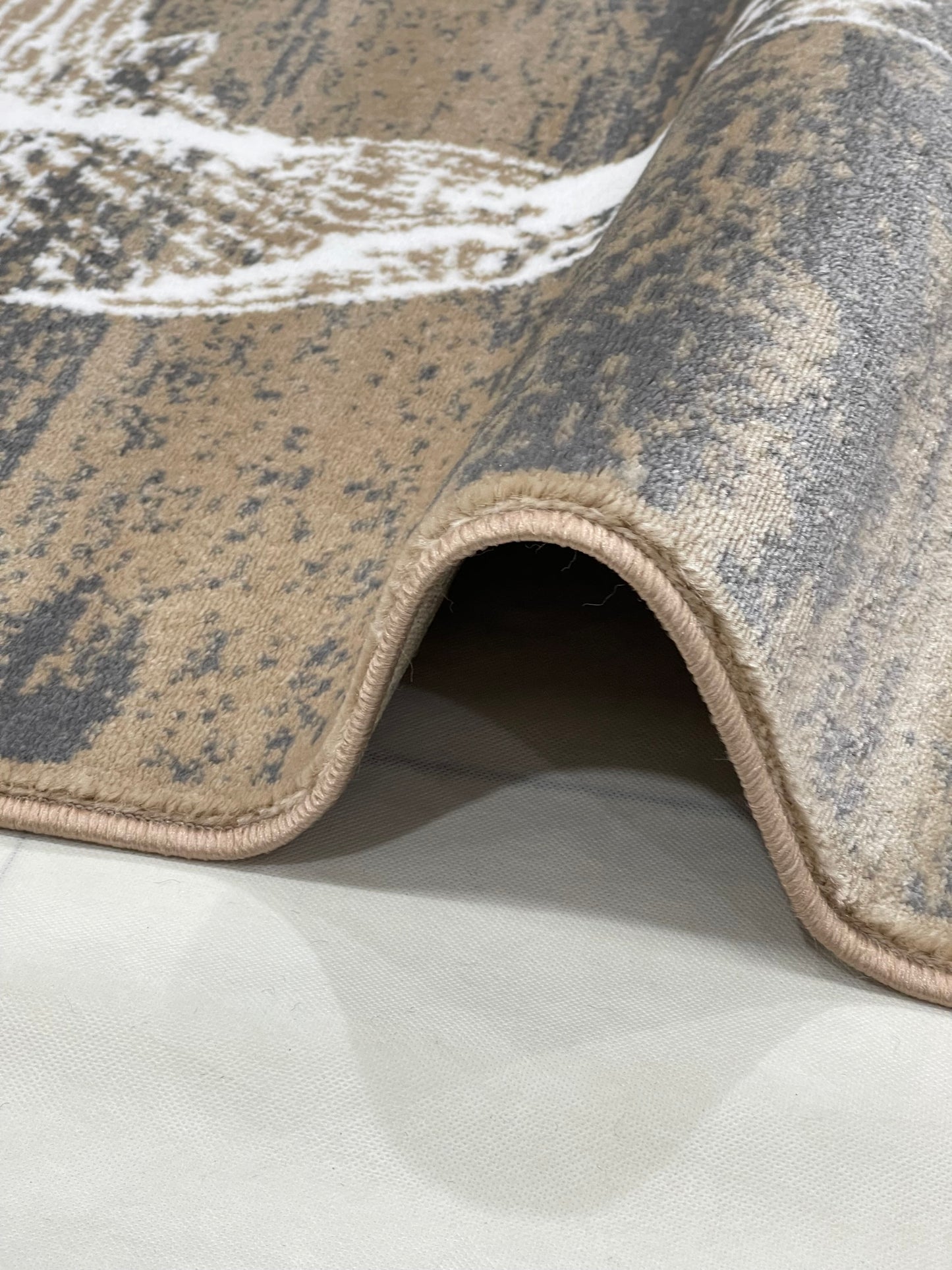 Modern Polypropylene Rug,Woven Back (Article-70-Mink) Size : 3 ft width x 5 ft length (100cm x 150 cm)