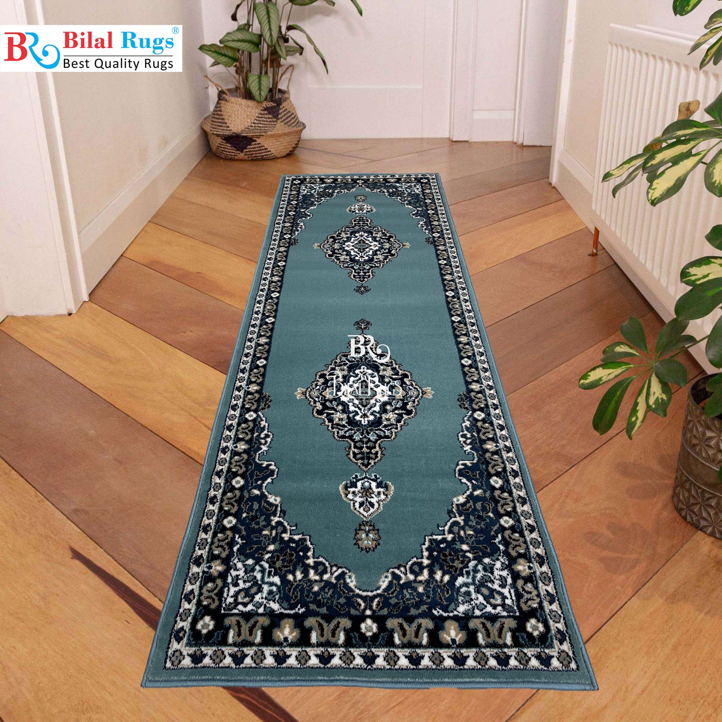 Feroze Persian Polypropylene Woven Rug.
 Size : 2.6 ft width x 6.6 ft length
 (80 cm x 200cm)