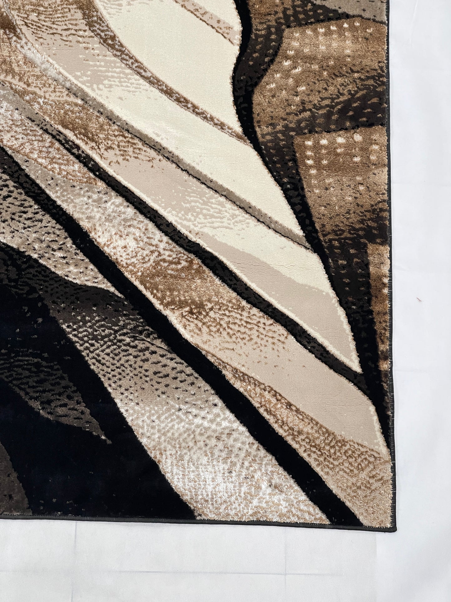 Turkish Top Quality Silk.(Article-1068-Black) Size: 6.6 ft width x 9.6 ft length (200cm x 290cm)