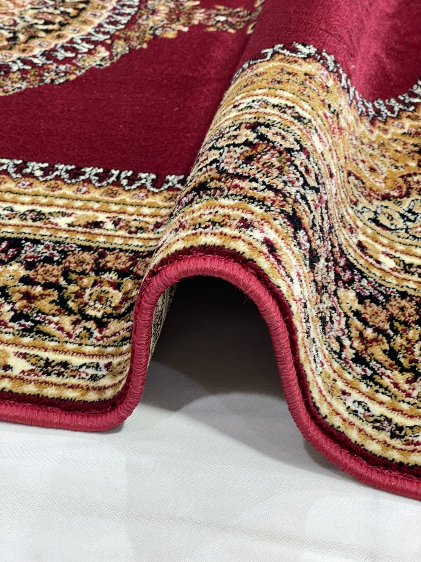 Persian polypropylene Rug,back woven(Article-22-Red)
