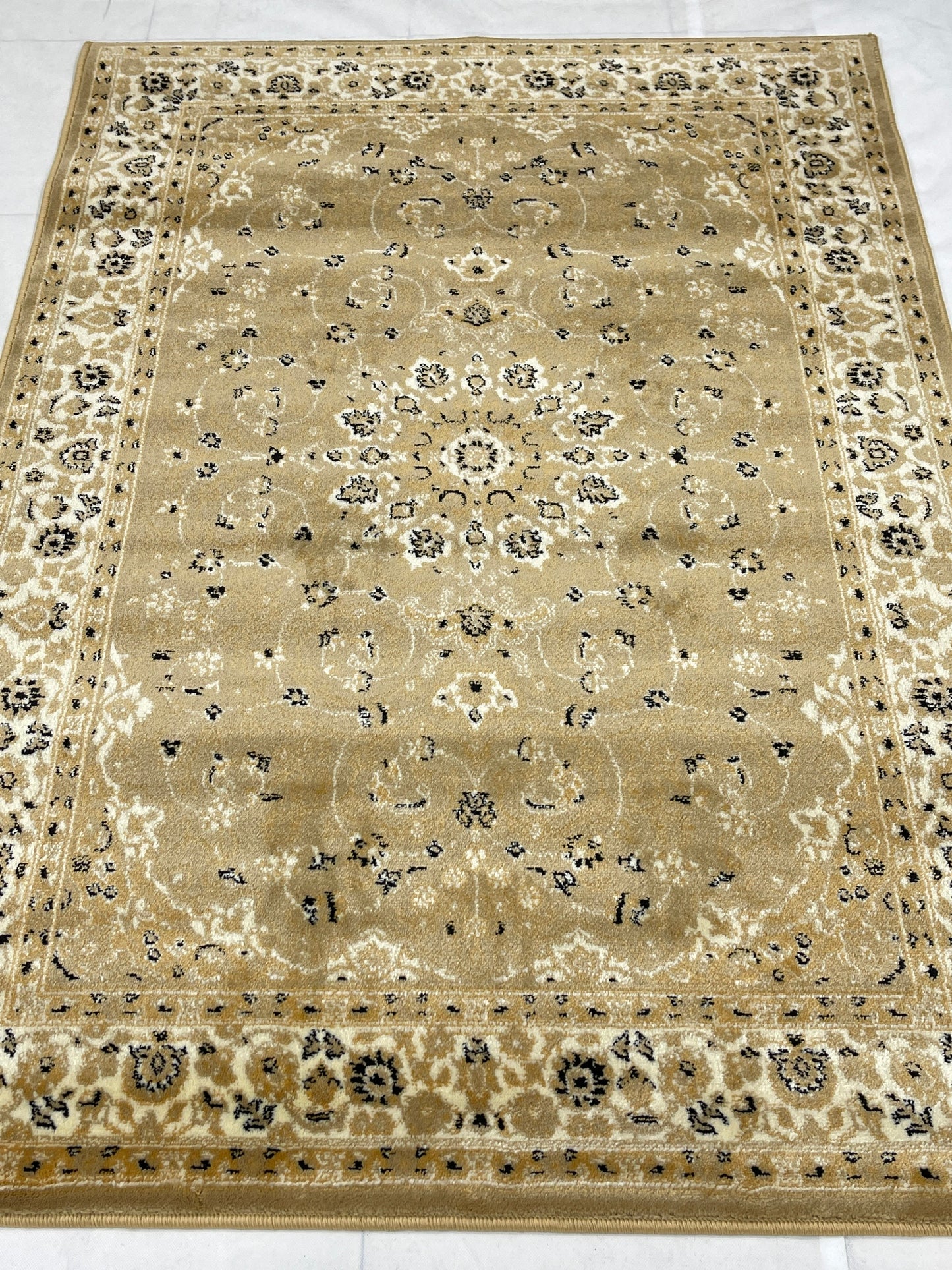 Persian polypropylene Rug,back woven(Article-19-Beige)