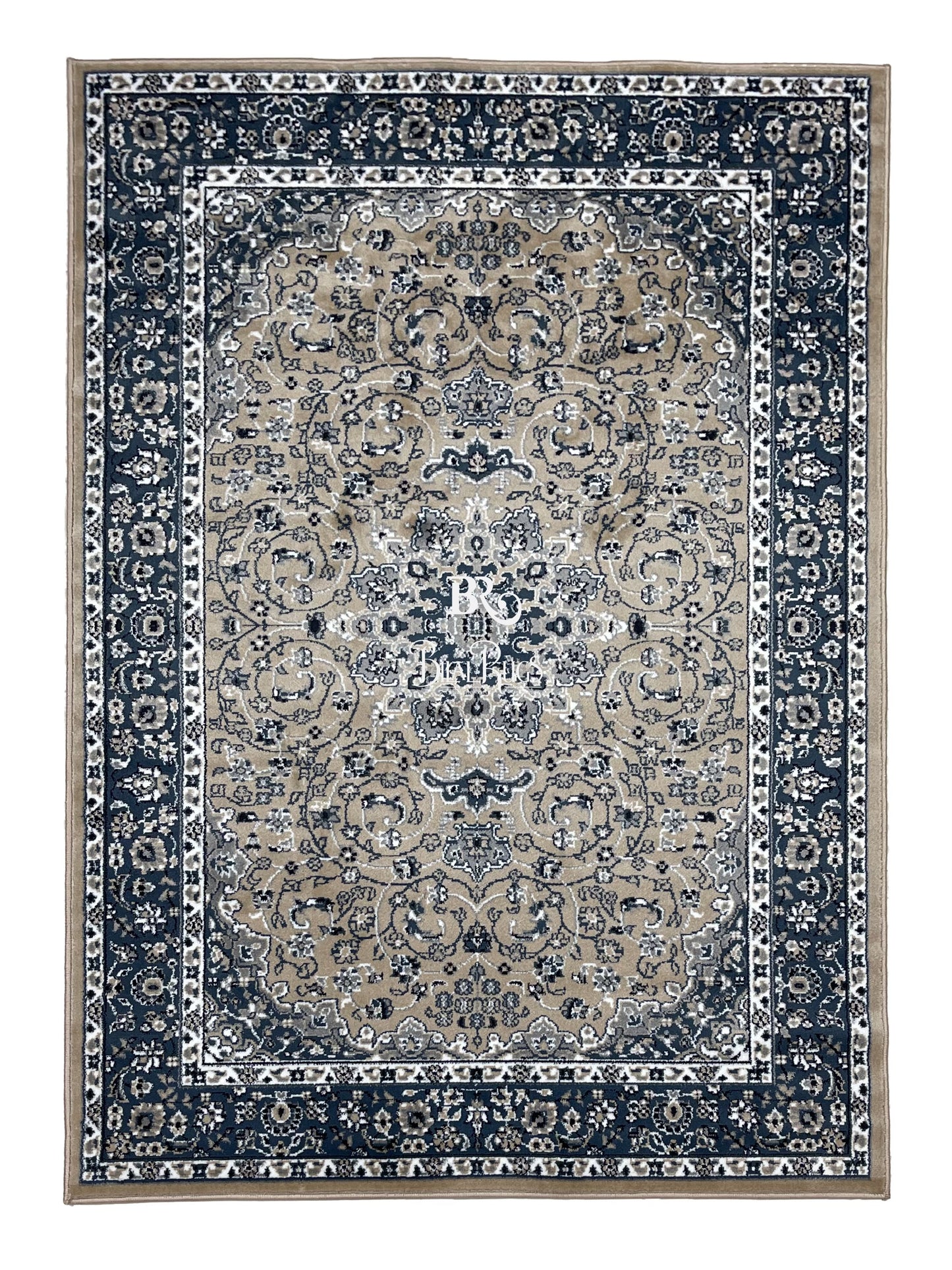 Persian polypropylene Rug,back woven(Article-25-Mink )
Size : 5ft width  x 7.3ft length (150cm x 220cm)