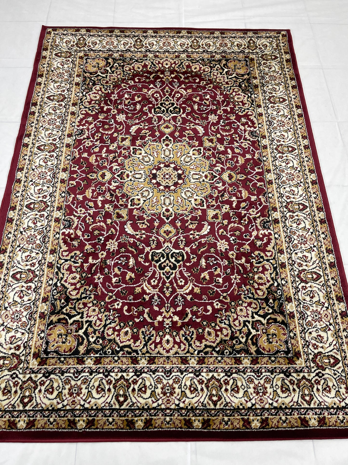 Persian polypropylene Rug,back woven(Article-21-Red )
