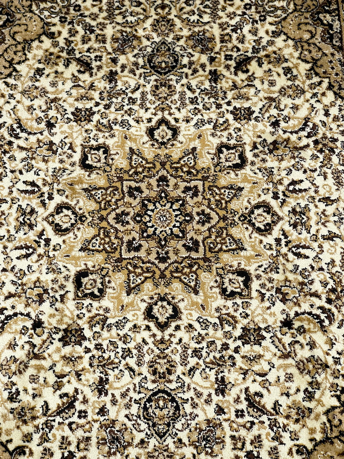 Persian polypropylene Rug,back woven(Article-20-Off White )