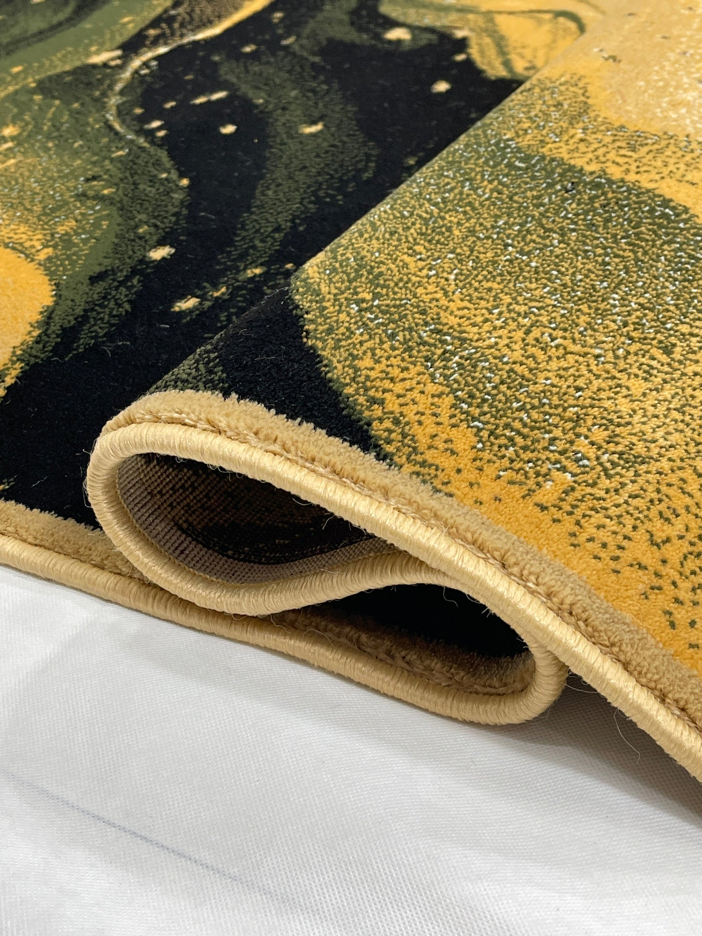 Modern polypropylene Rug,back woven(Article-1766-Beige) Size : 6.6 ft width x 9.6 ft length (200cm x 290cm)