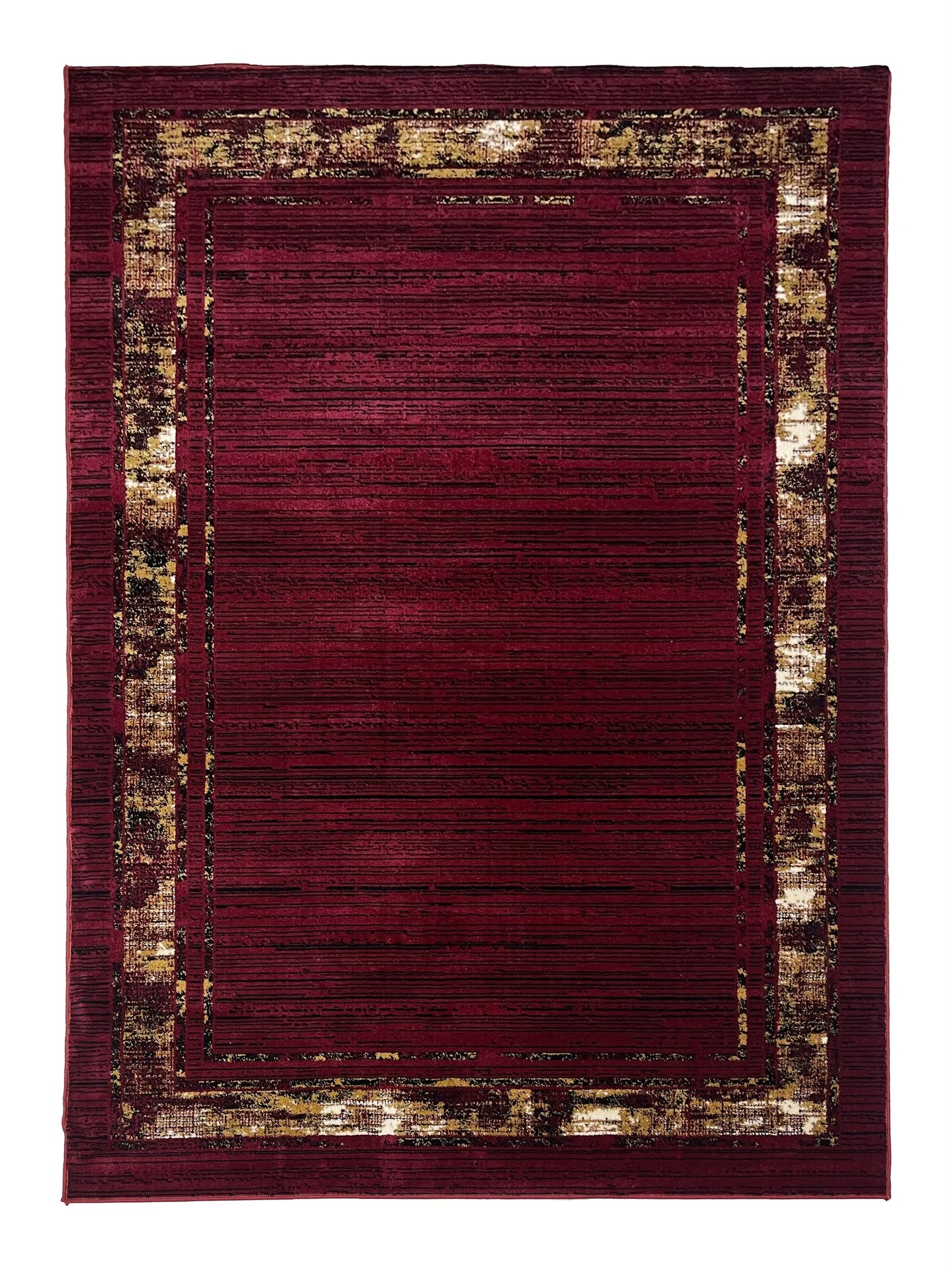 Modern polypropylene Rug,back woven(Article-1160-Red)