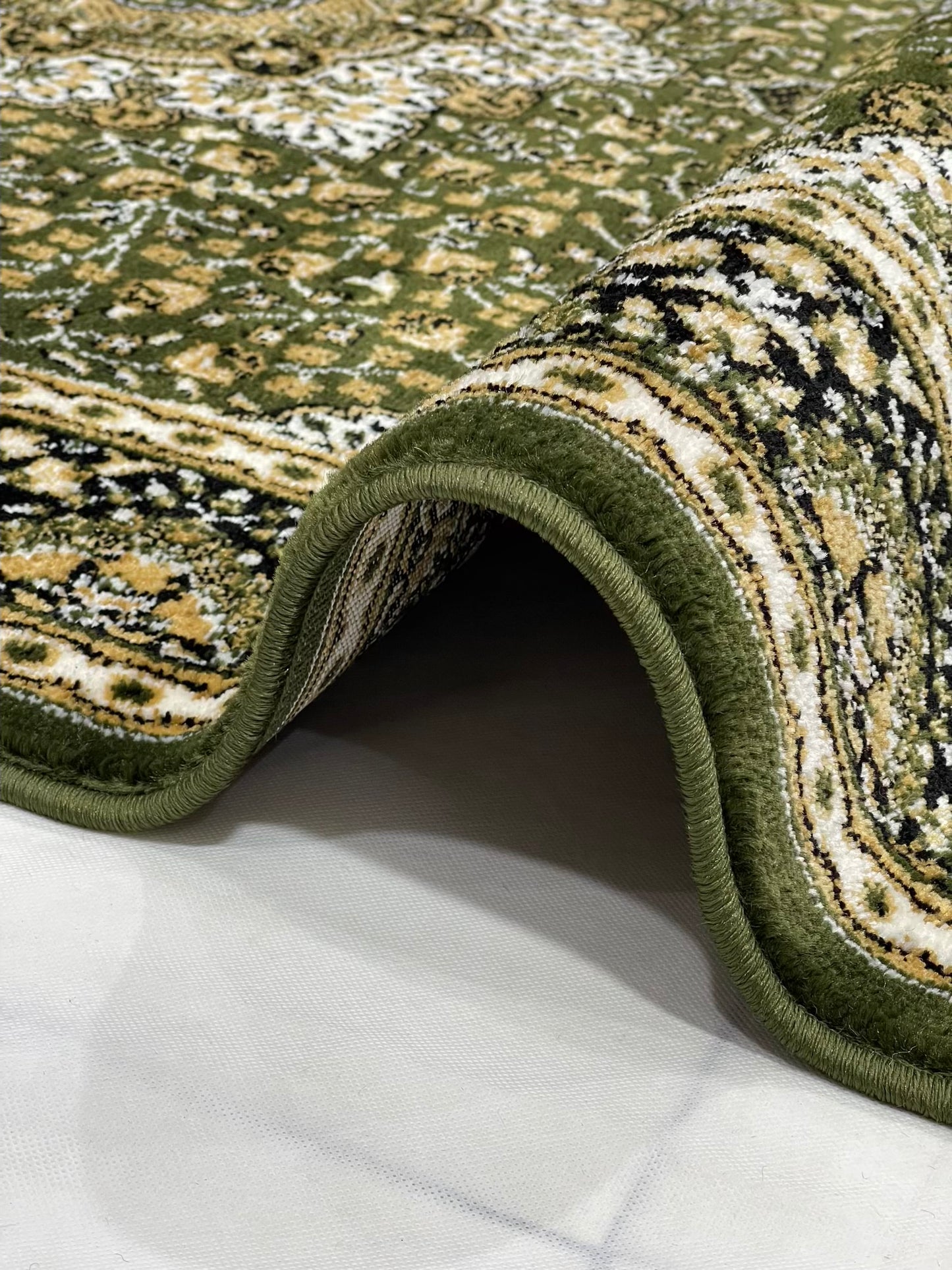 Persian Polypropylene Rug,back woven(Article-04-Green)