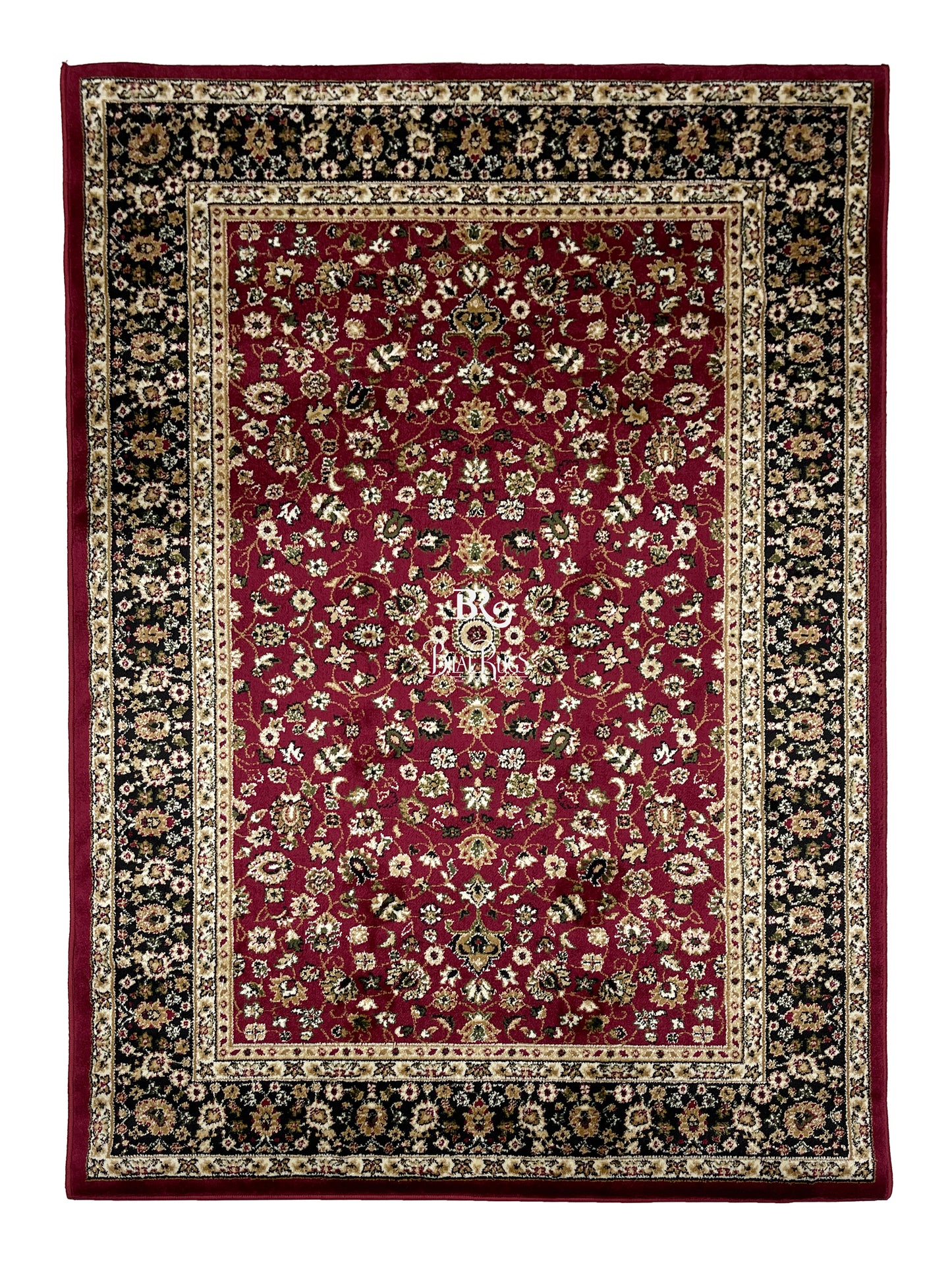 Persian polypropylene Rug,back woven(Article-140-Red)