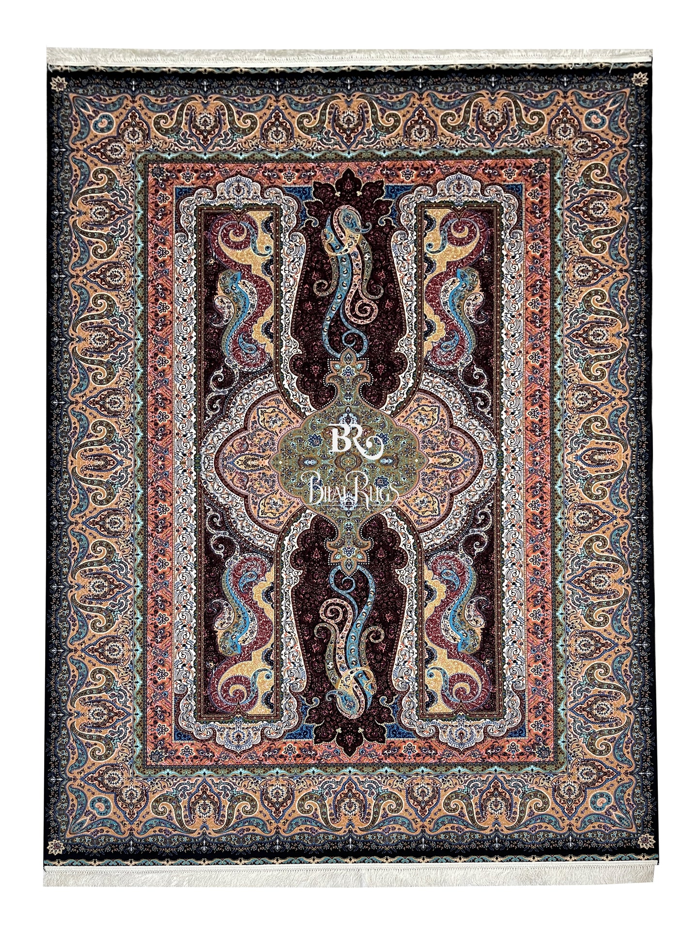 Irani Top Quality 
Mixture of 12 colours
1500 Reeds Acrylic Rug With Jute Back (02)
Size : 6.6 Ft Width x 9.6 Ft Length