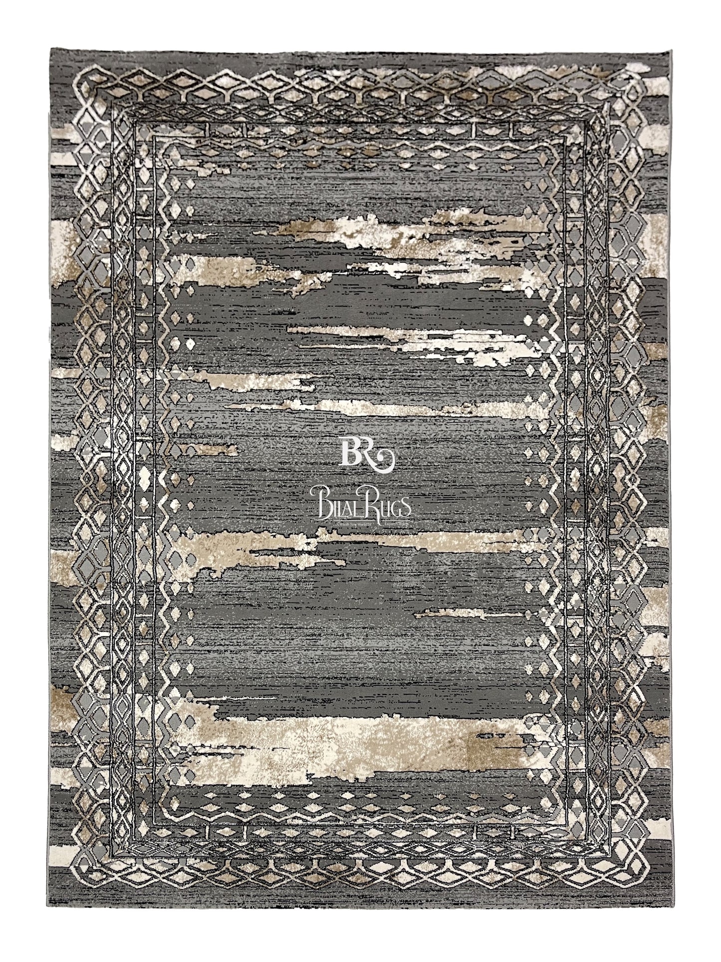 Irani Vintage Woven Rug.
 Article -2045-Grey
Size: 4 ft width x 6 ft length ( 120cm x 180 cm)