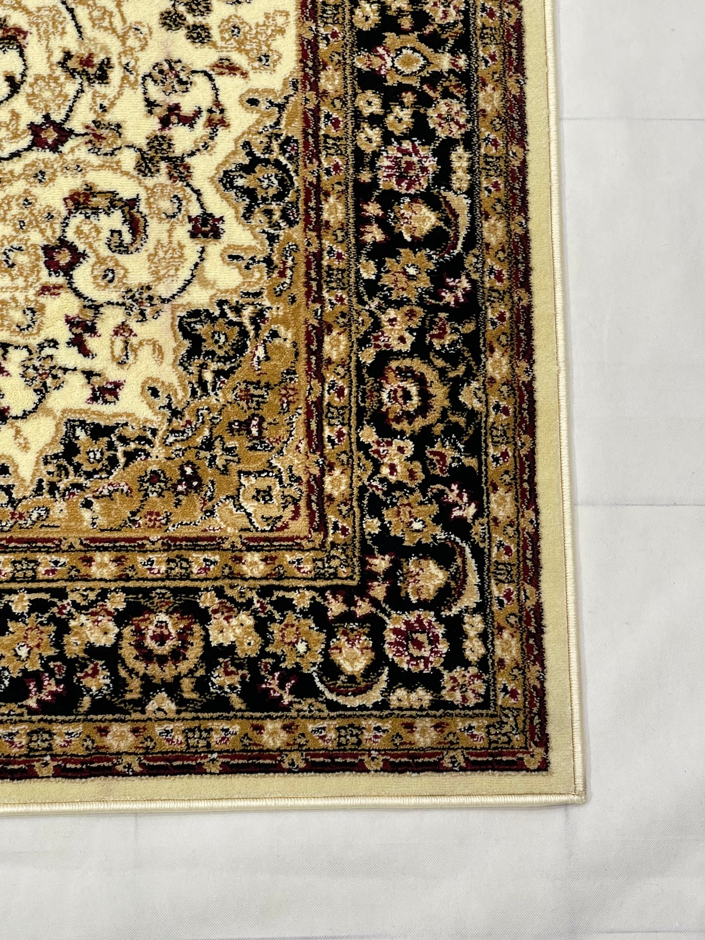 Persian  Polypropylene Rug,back woven(Article-19-Off white)
Size : 5ft width  x 7.3ft length (150cm x 220cm)