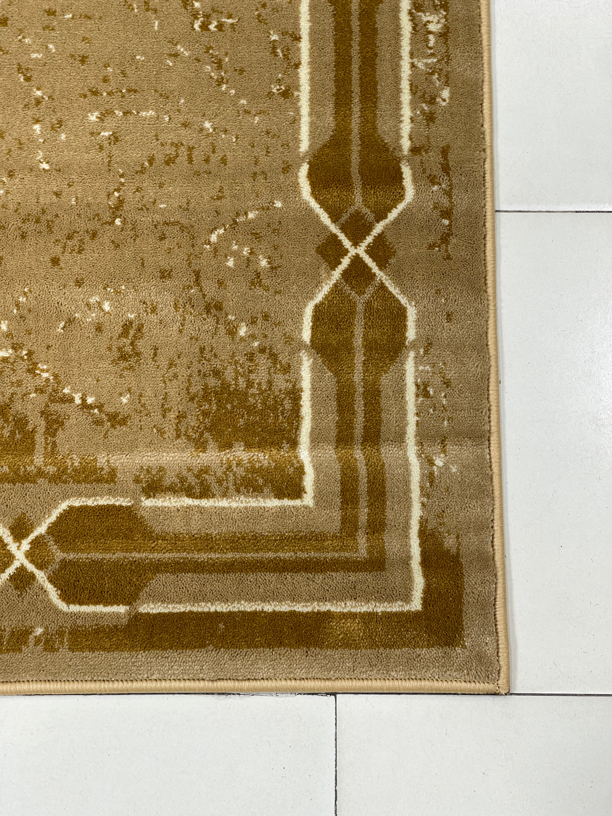Modern polypropylene Rug,back woven(Article-422-Beige)