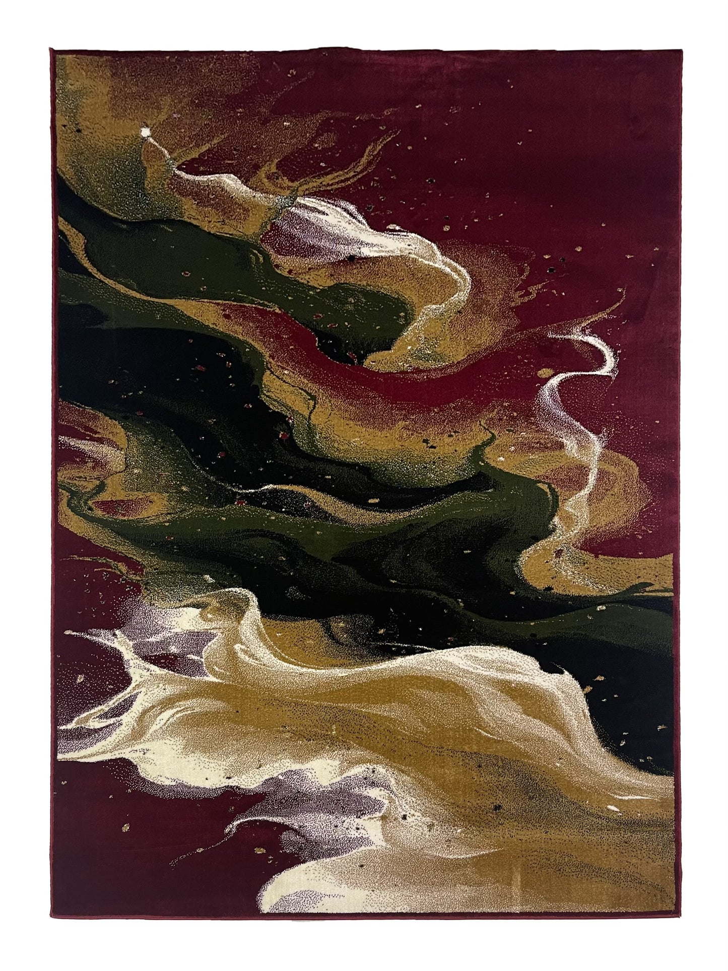 Modern  polypropylene Rug,back woven(Article-1179-Red)
Size : 6.6 ft width x 9.6 ft length (200cm x 290cm)