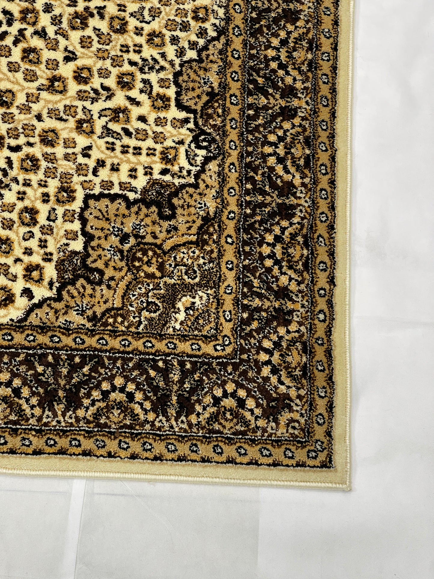 Persian polypropylene Rug,back woven(Article-04-Off white)