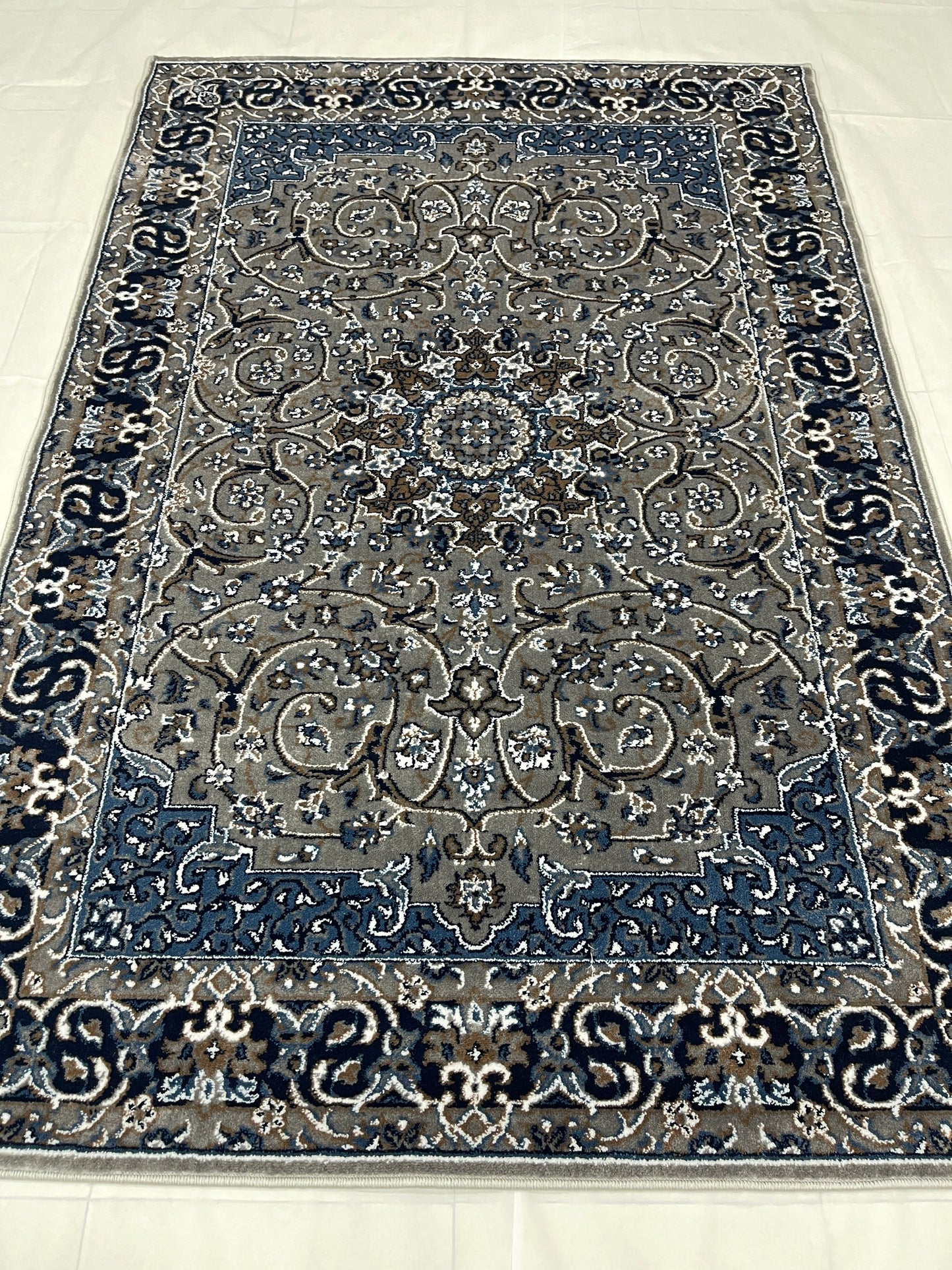 Persian Polypropylene Rug,back woven(Article-21-Grey)