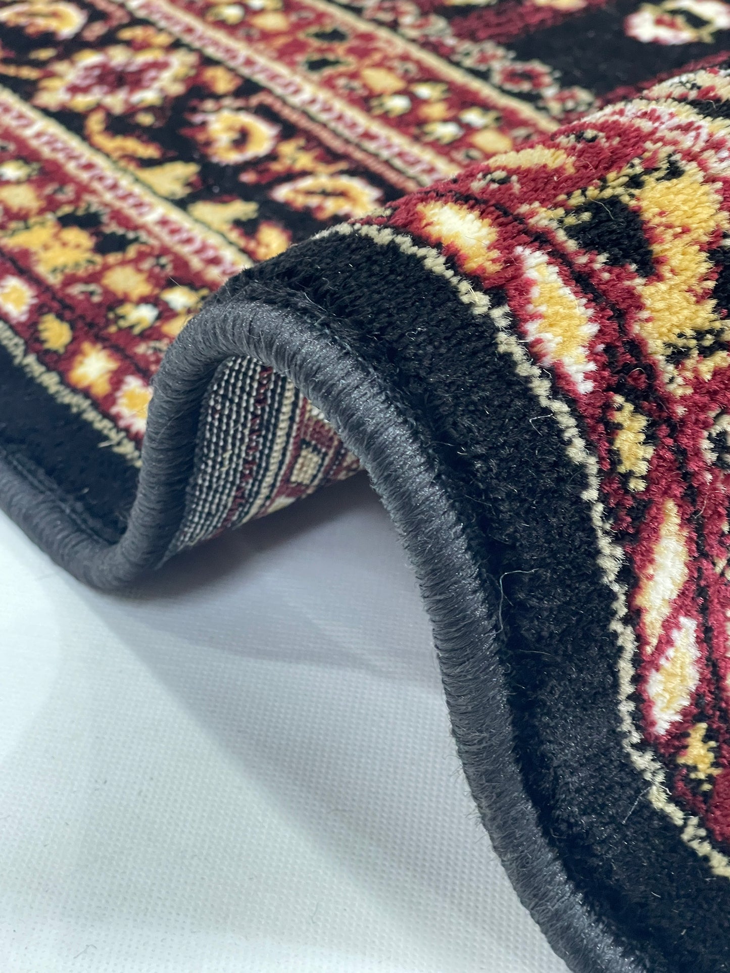Persian polypropylene Rug,back woven
(Article-23-Black)