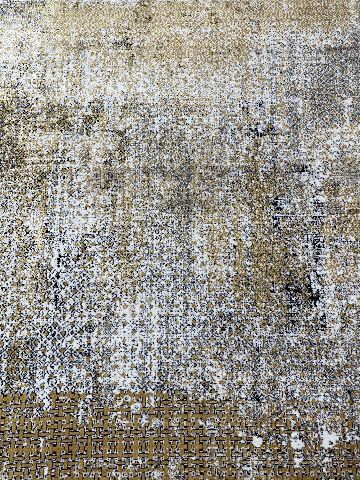 Irani Vintage Woven Rug.
 Article -2016-Grey , Yellow
Size: 6.6 ft width x 9.6 ft length (200cm x 290cm)