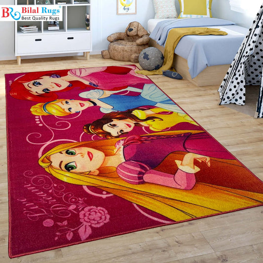 TPR Non Woven Rugs For Kids Room Article-75-Pink