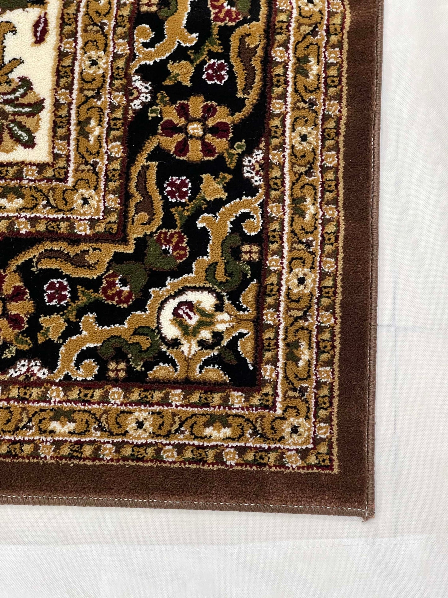 Persian  Polypropylene Rug,back woven(Article-153-Brown)
Size : 6.6 ft width x 9.6 ft length (200cm x 290cm)