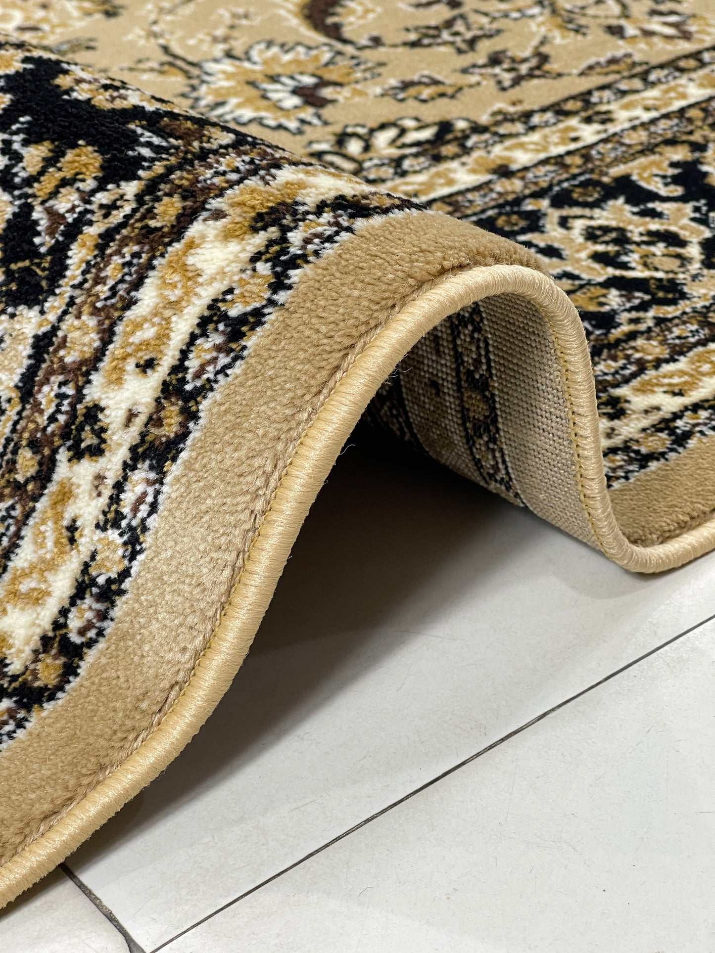 Modern polypropylene Rug,back woven(Article-01-Beige)
