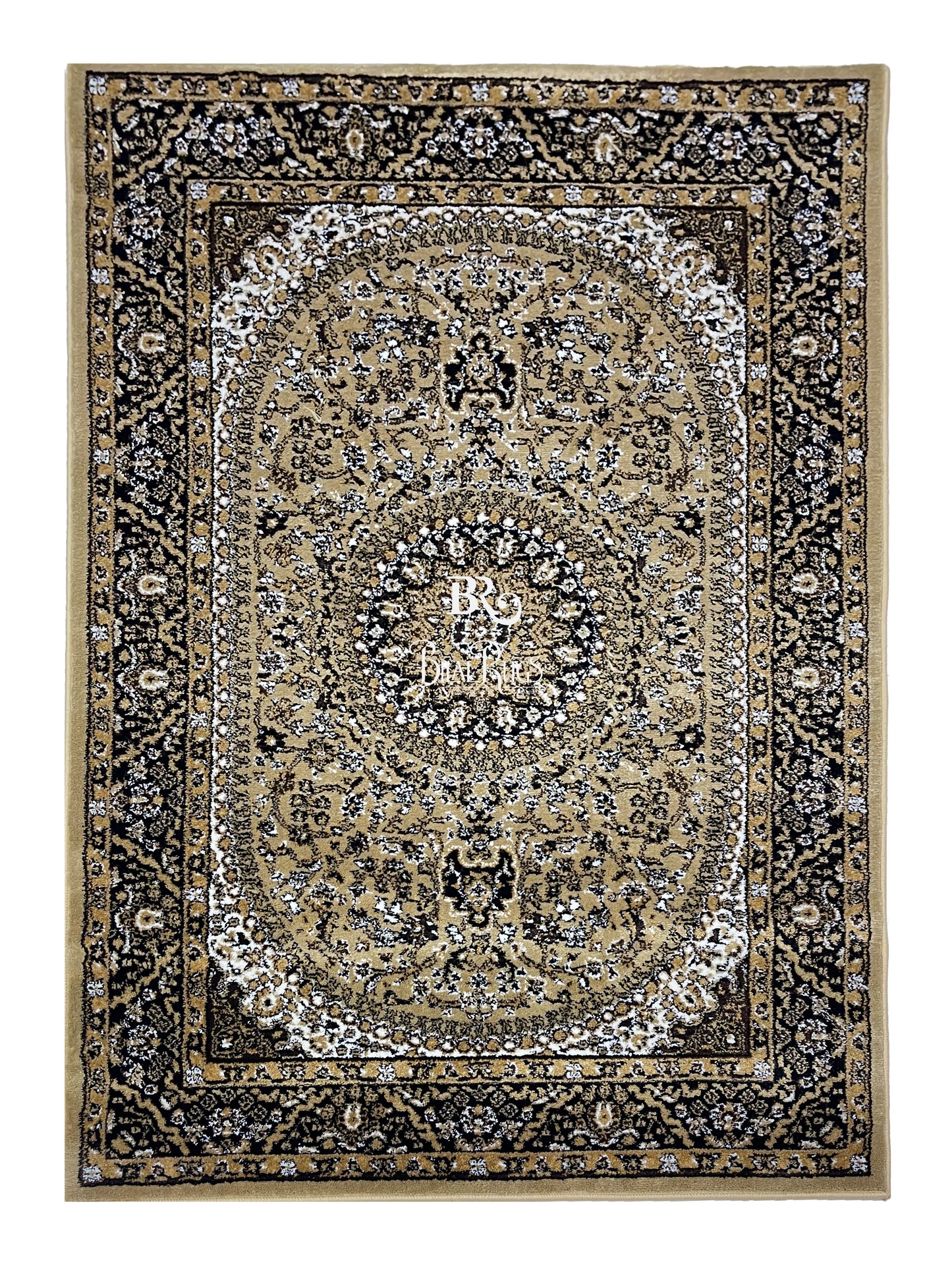 Persian polypropylene Rug,back woven(Article-22-Beige)