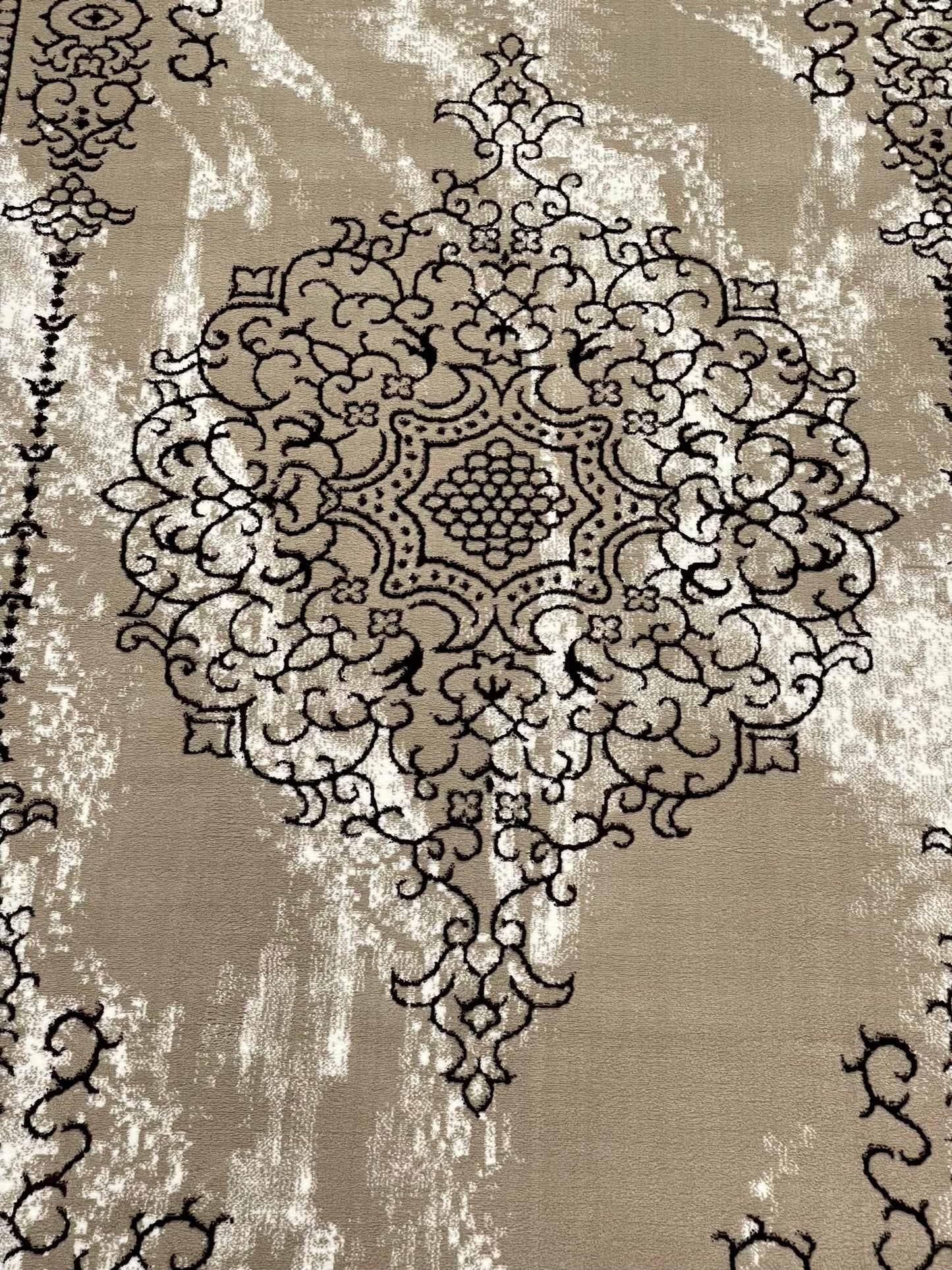 Polyester Silk.(Article-2571-beige ,Brown  )
Size : 6.6 ft width x 9.6 ft length ( 200 cm x 290 cm)