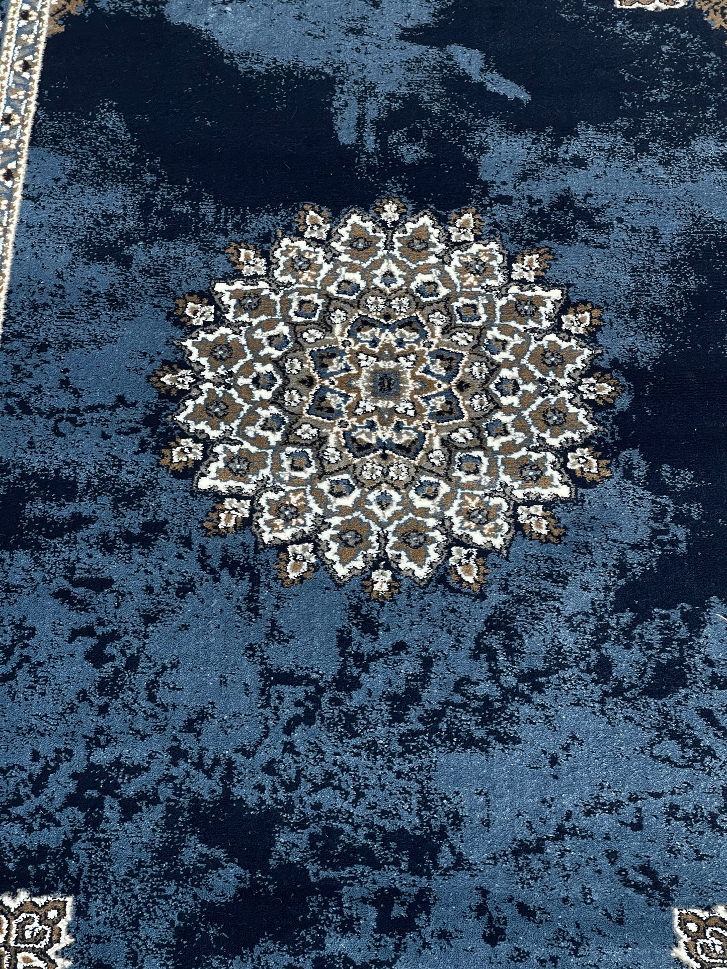 Persian Polypropylene Rug,back woven(Article-55-Blue)
Size : 5ft width  x 7.3ft length (150cm x 220cm)