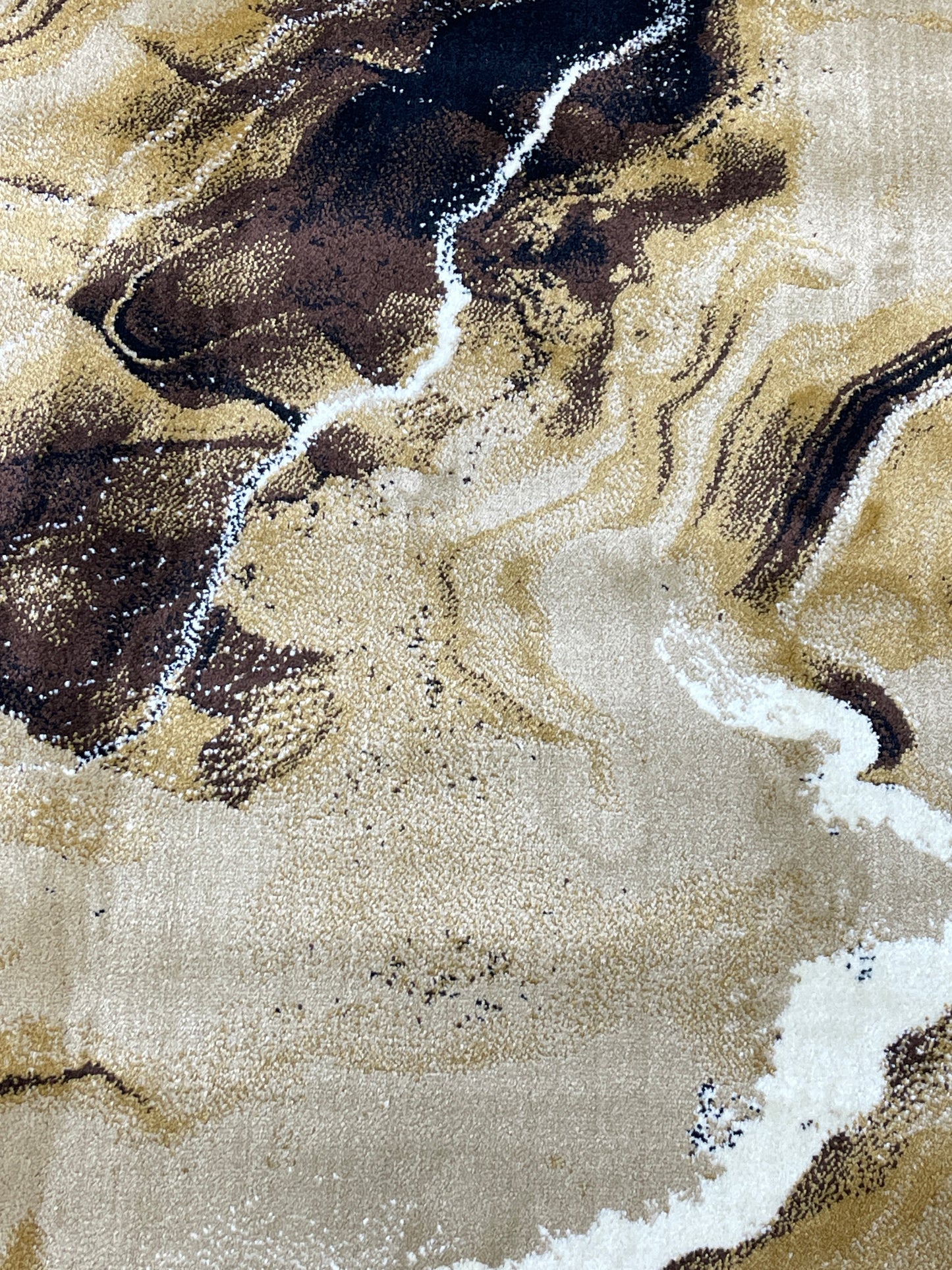 Modern polypropylene Rug,back woven(Article-868-Beige ) Size : 5ft width  x 7.3ft length (150cm x 220cm)