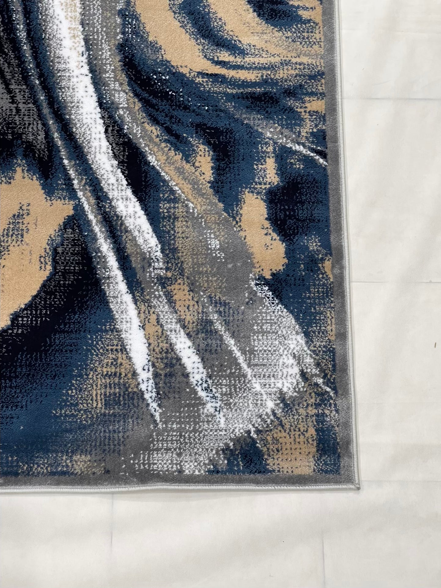 Modern polypropylene Rug,back woven(Article-23-Grey)
Size : 5ft width  x 7.3ft length (150cm x 220cm)