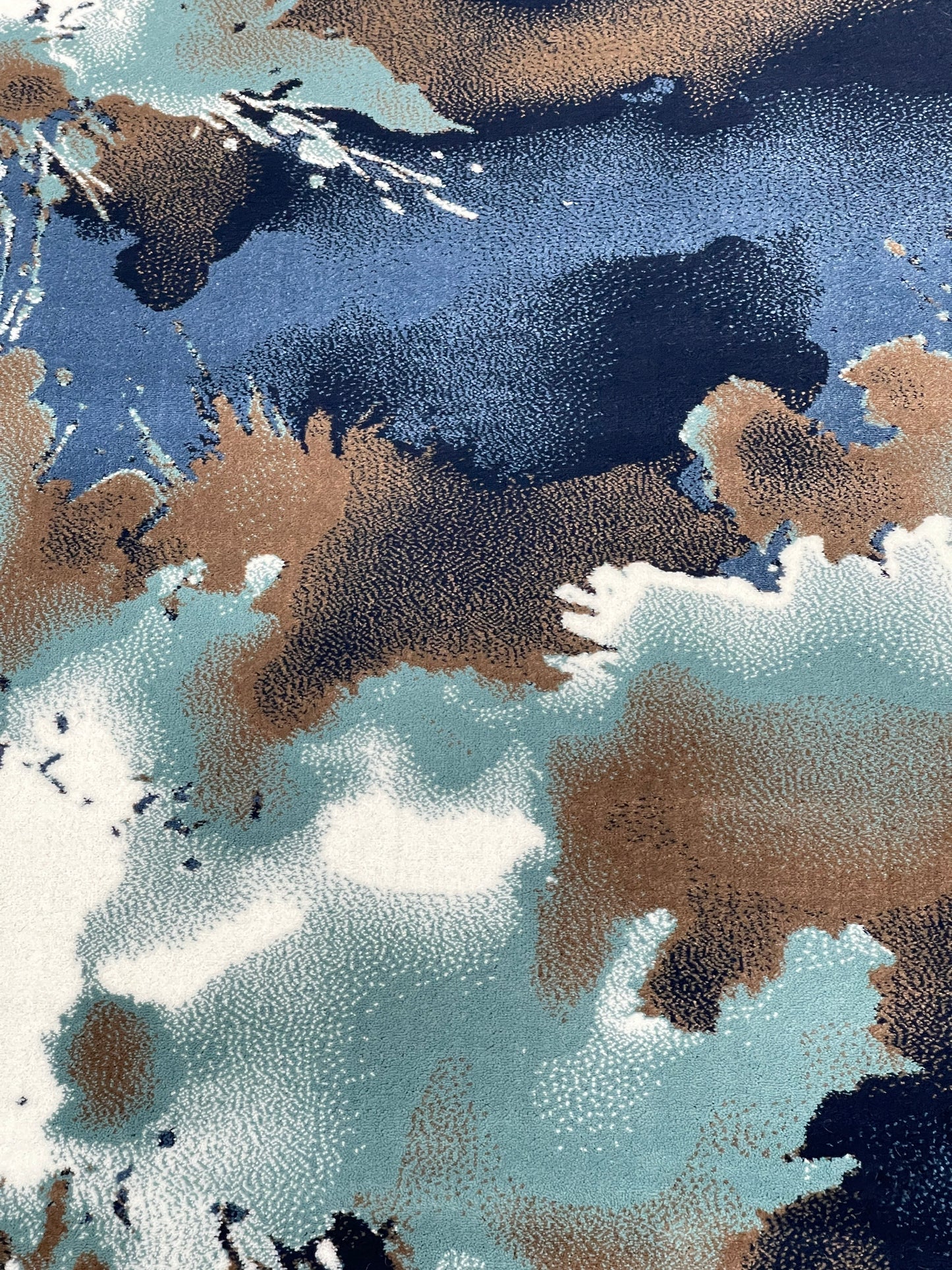 Modern polypropylene Rug,back woven(Article-6513-Feroze)
Size : 5ft width  x 7.3ft length (150cm x 220cm)