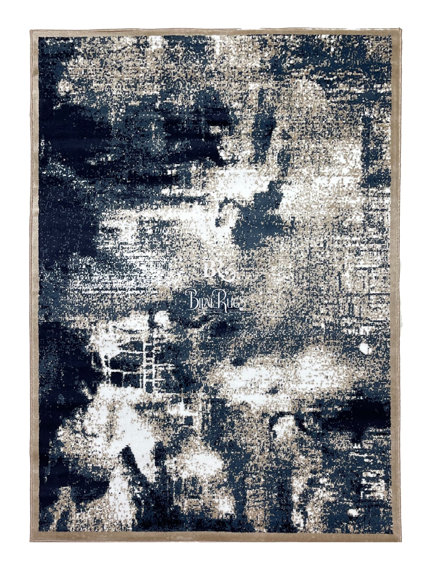 Modern polypropylene Rug,back woven(Article-6777-Mink )
Size : 5ft width  x 7.3ft length (150cm x 220cm)