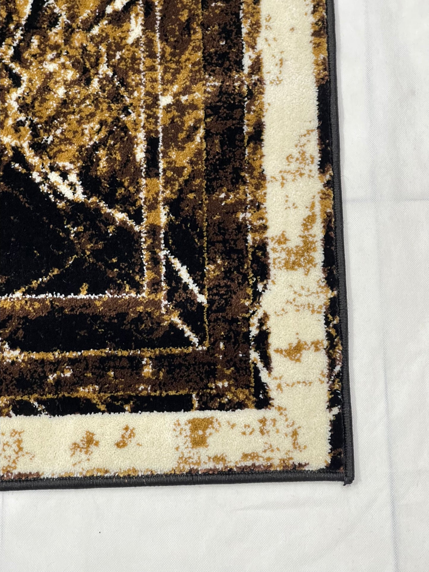 Modern polypropylene Rug,back woven
(Article-175-Black)
Size : 4 ft width x 5.6 ft length (120 cm x 170 cm)