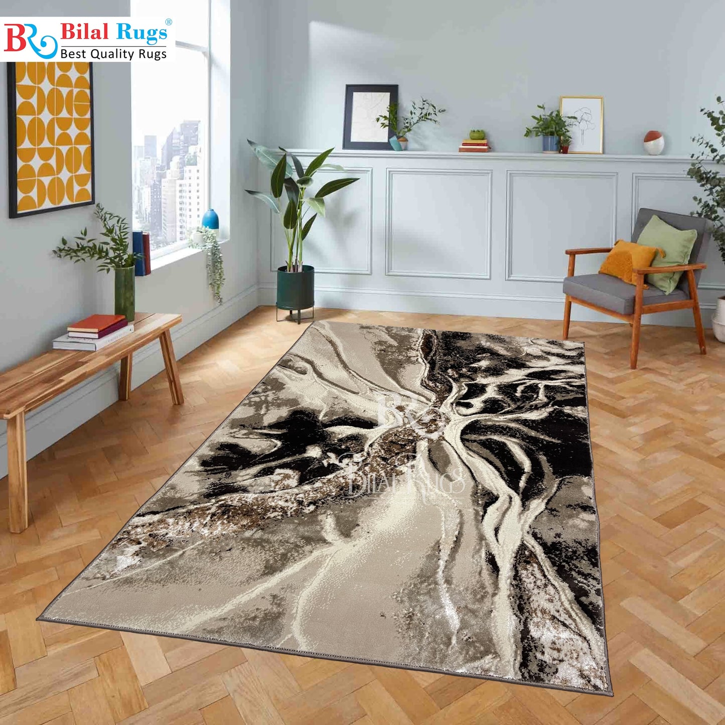 Turkish Top Quality Silk.(Article-1076-Brown) Size: 3 ft width x 5 ft length ( 100cm x 150cm)