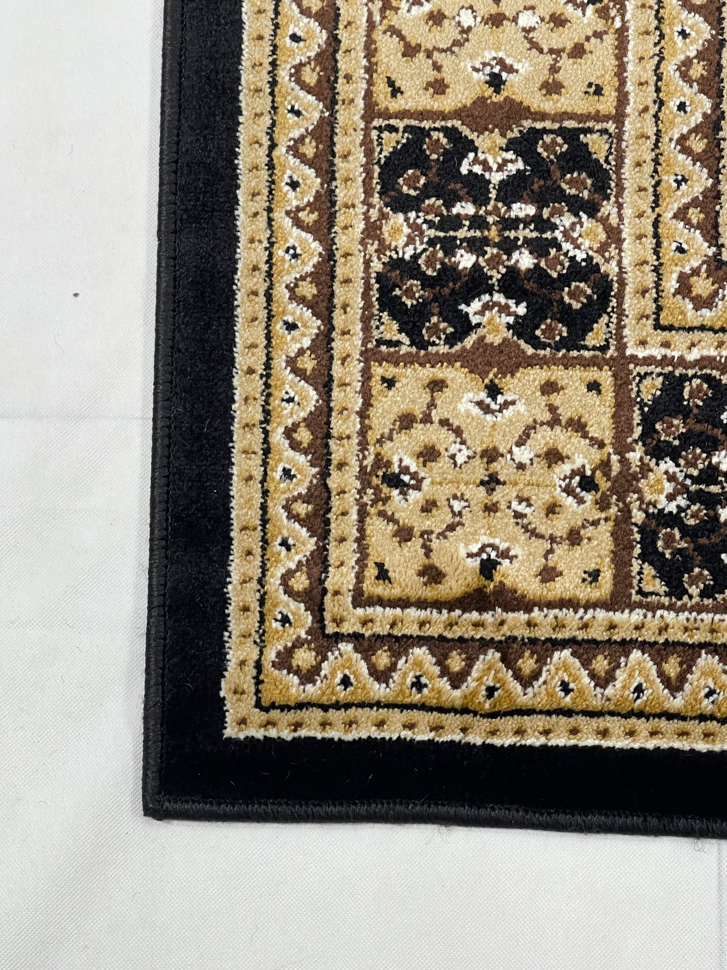 Persian polypropylene Rug,back woven(Article-88-Black )