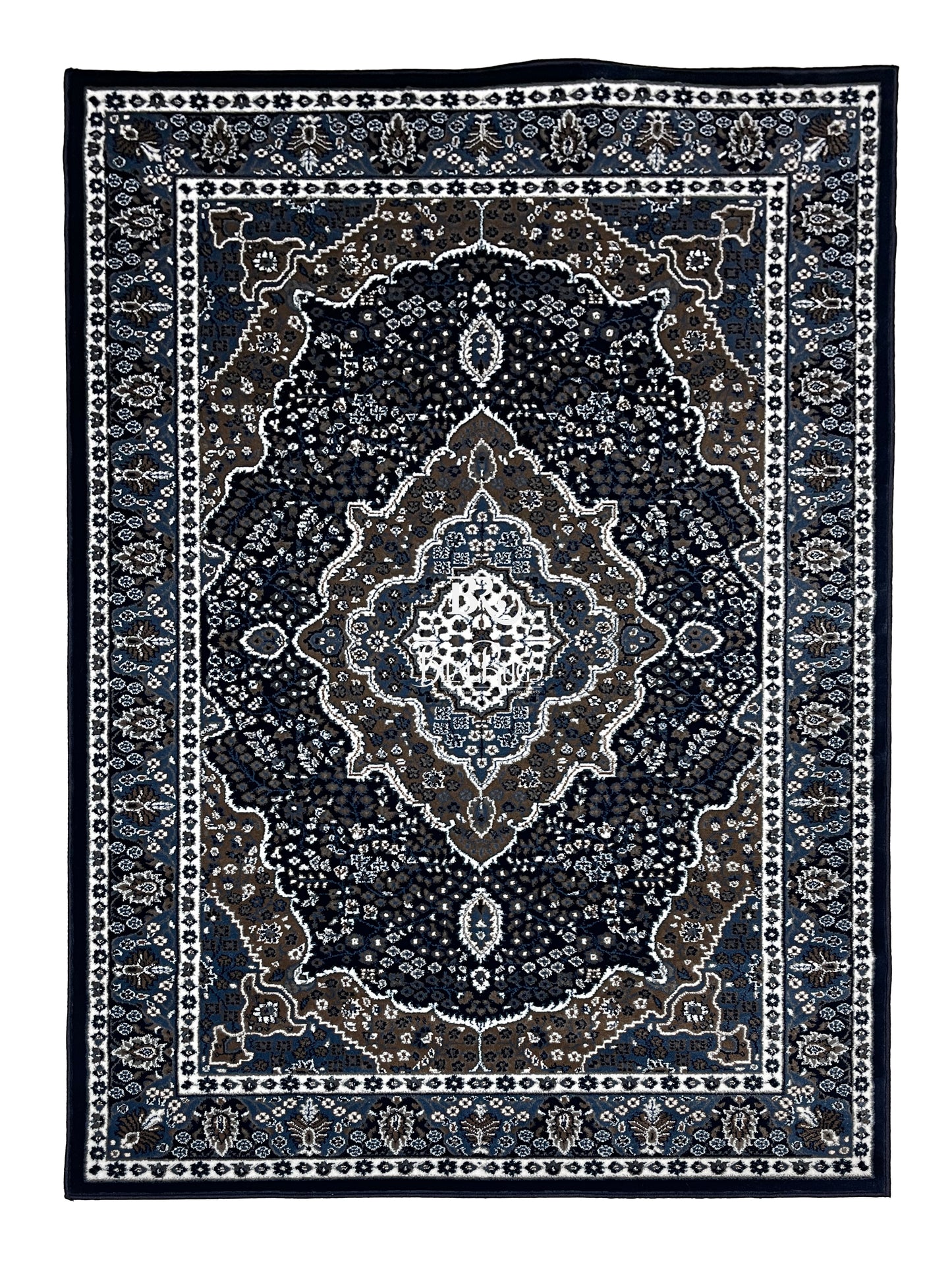Persian polypropylene Rug,back woven(Article-25-Dark Blue)
5 ft width x 7.3 ft length