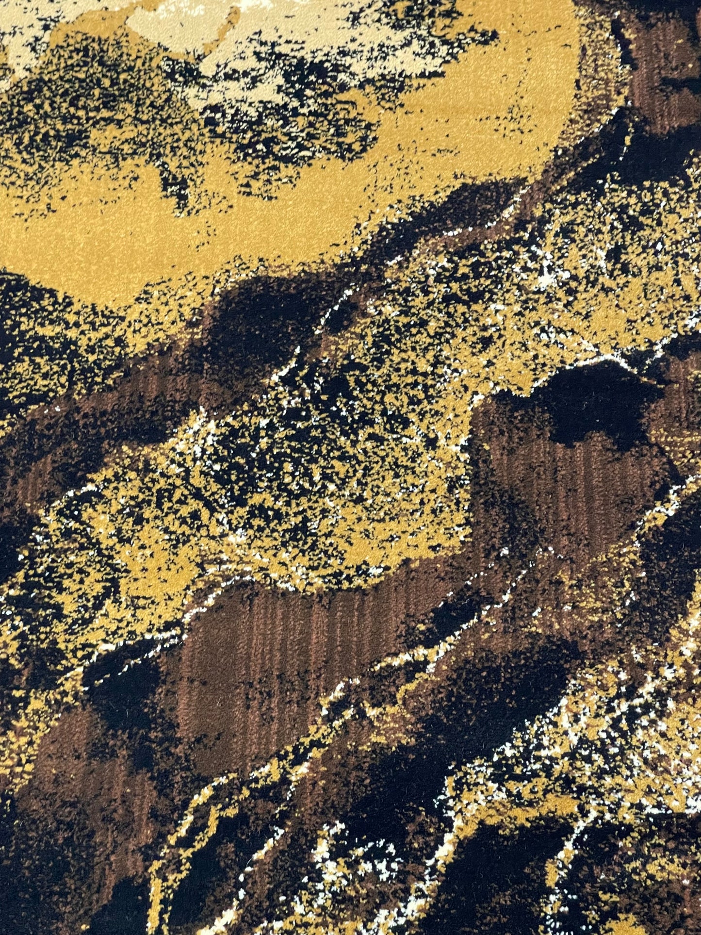 Modern Polypropylene Rug,back woven(Article-1654-Black)
Size : 5ft width  x 7.3ft length (150cm x 220cm)