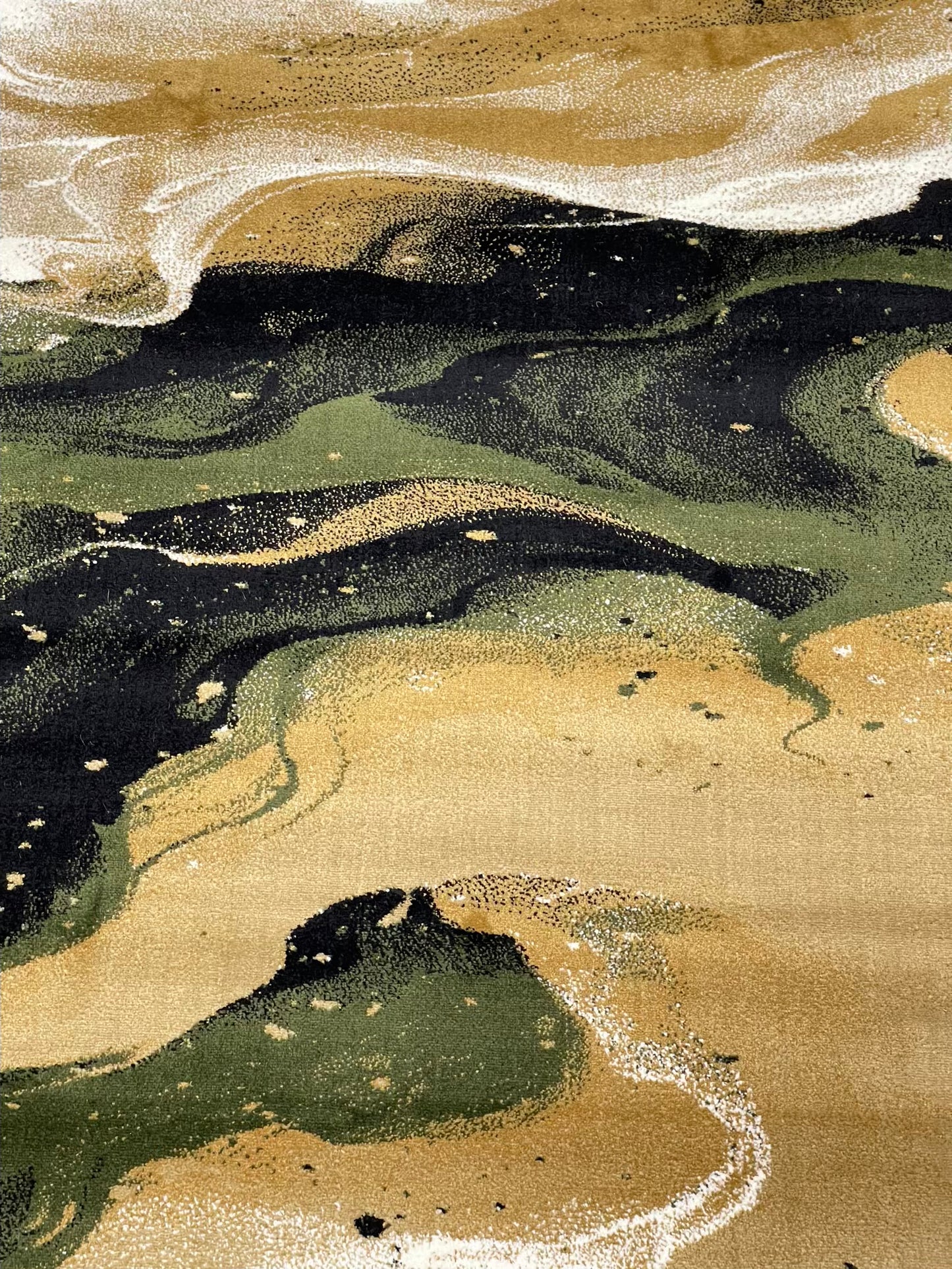 Modern polypropylene Rug,back woven(Article-1160-Beige)