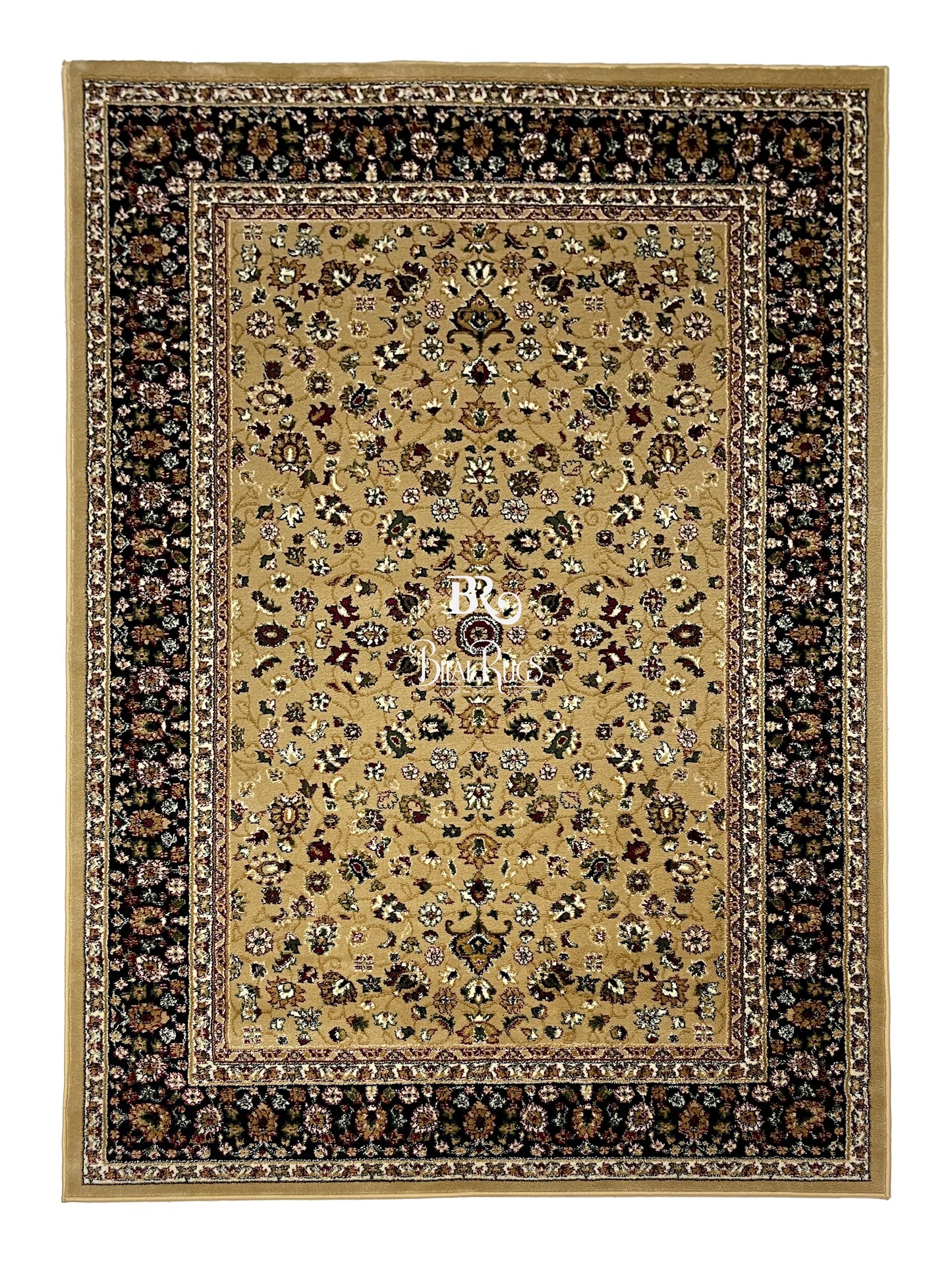 Persian polypropylene Rug,back woven(Article-140-Beige)