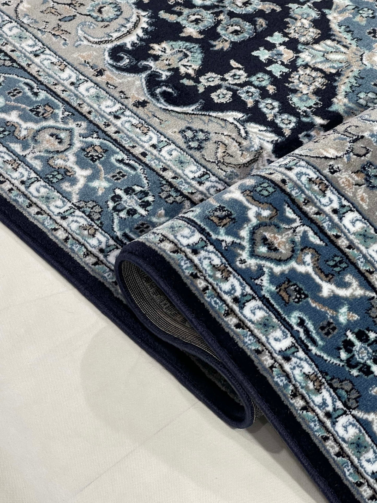 Persian Polypropylene Rug,back woven(Article-873-Blue)