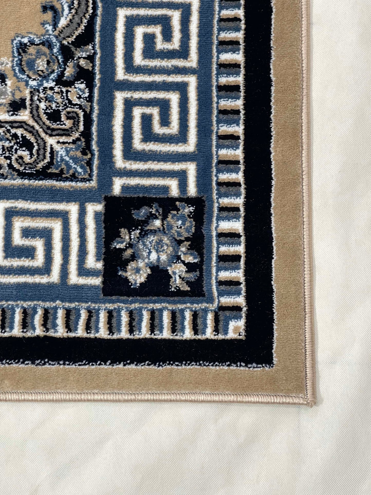 Versace polypropylene Rug,back woven(Article-75-Mink )