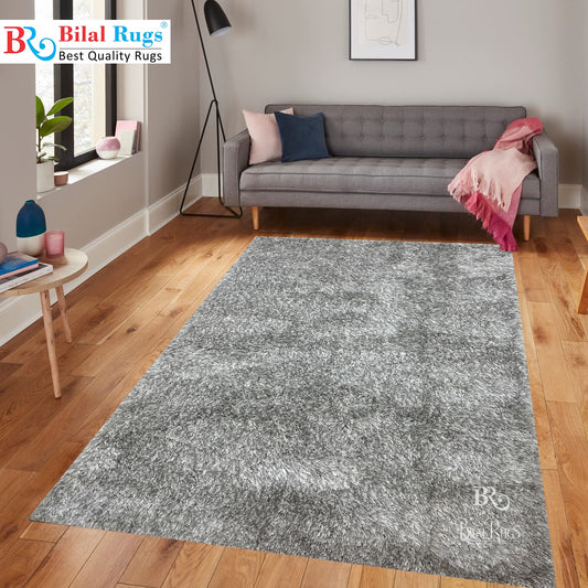 Turkish Shaggy Rug With Woven Back.  Size : 3 ft width x 4.5 ft length (100 cm x 135cm )