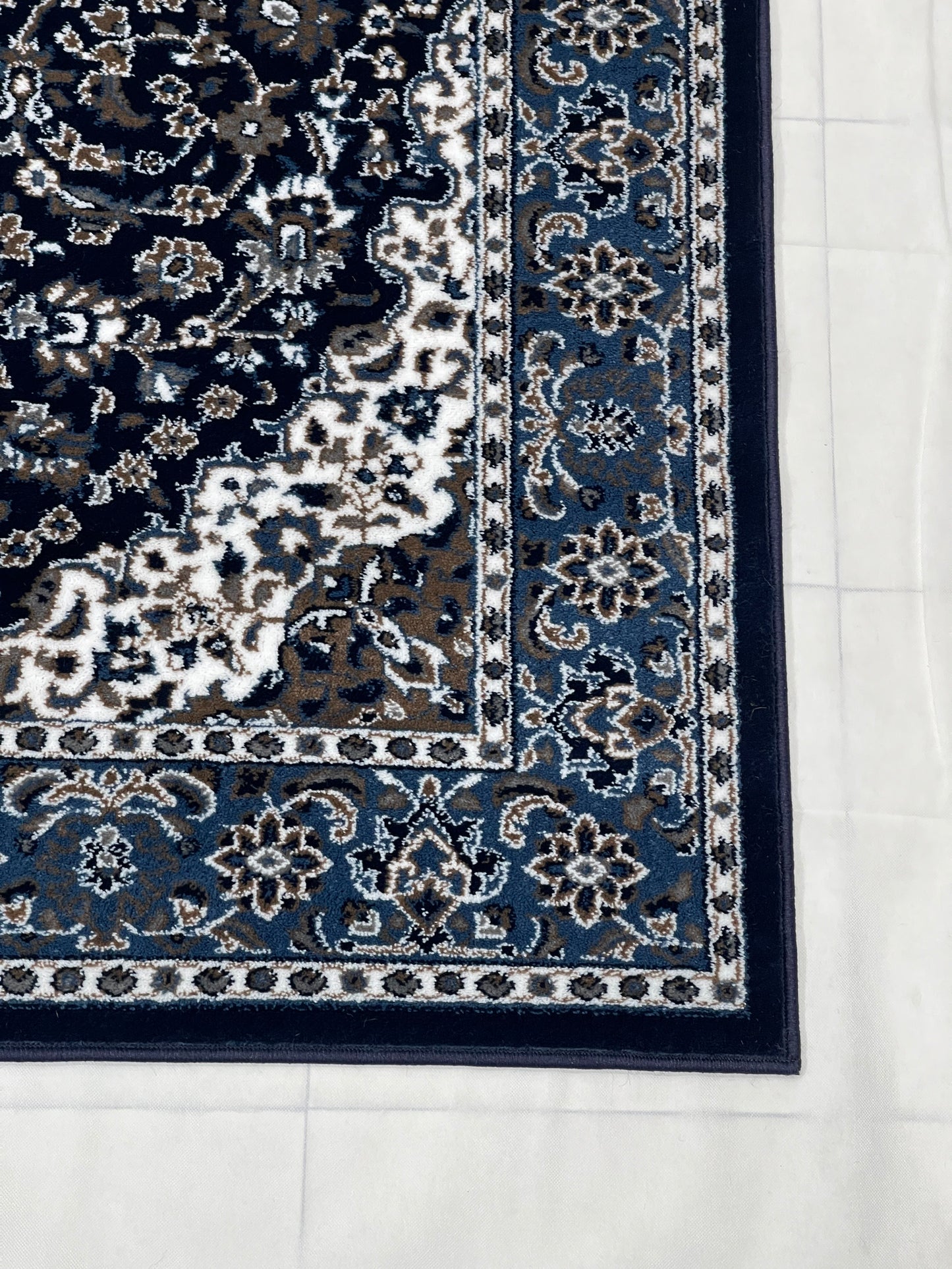 Persian polypropylene Rug,back woven(Article-01-Dark Blue)
Size : 5ft width  x 7.3ft length (150cm x 220cm)