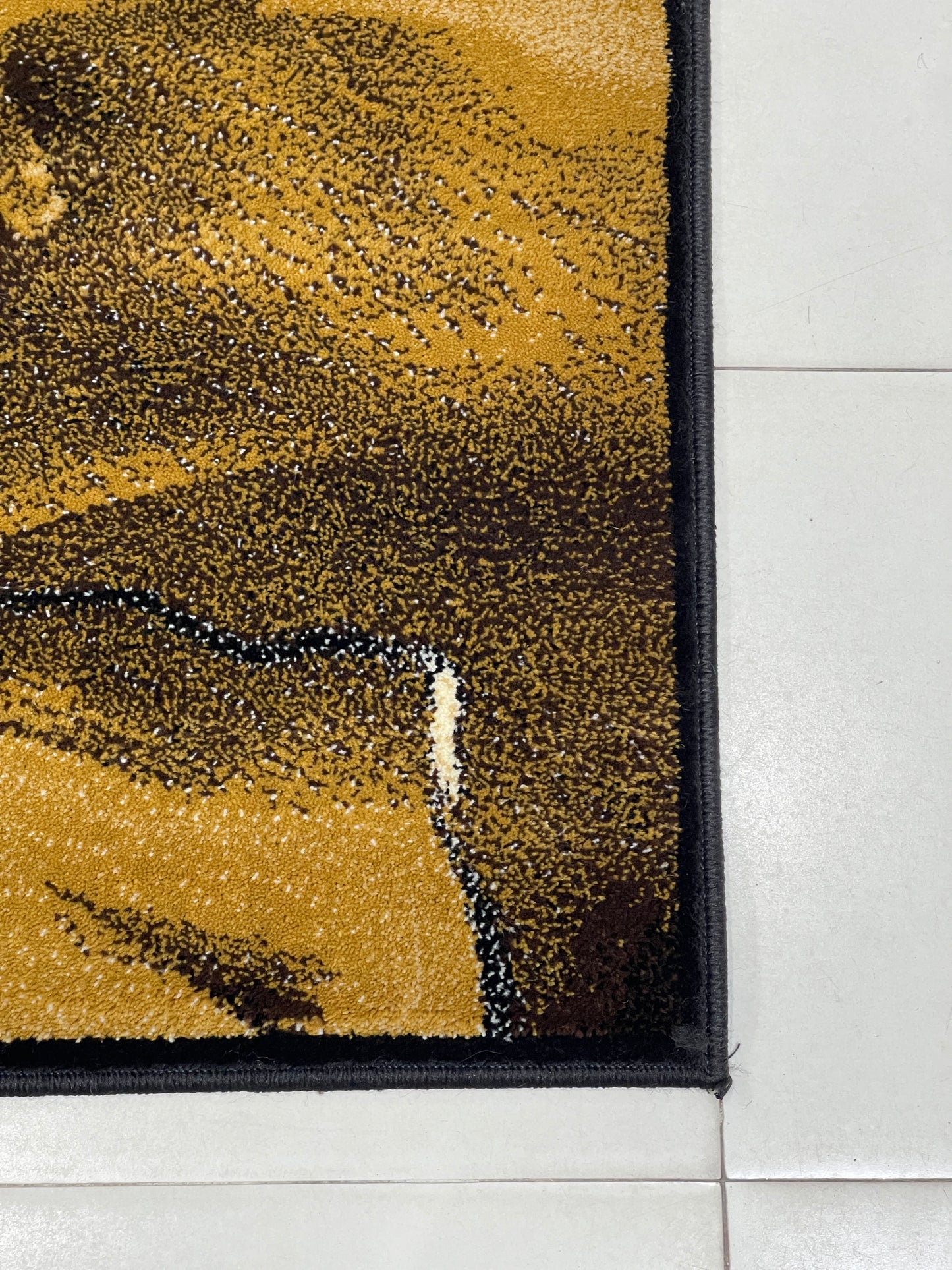 Modern polypropylene Rug,back woven(Article-427-Black)
Size : 6.6 ft width x 9.6 ft length (200cm x 290cm)