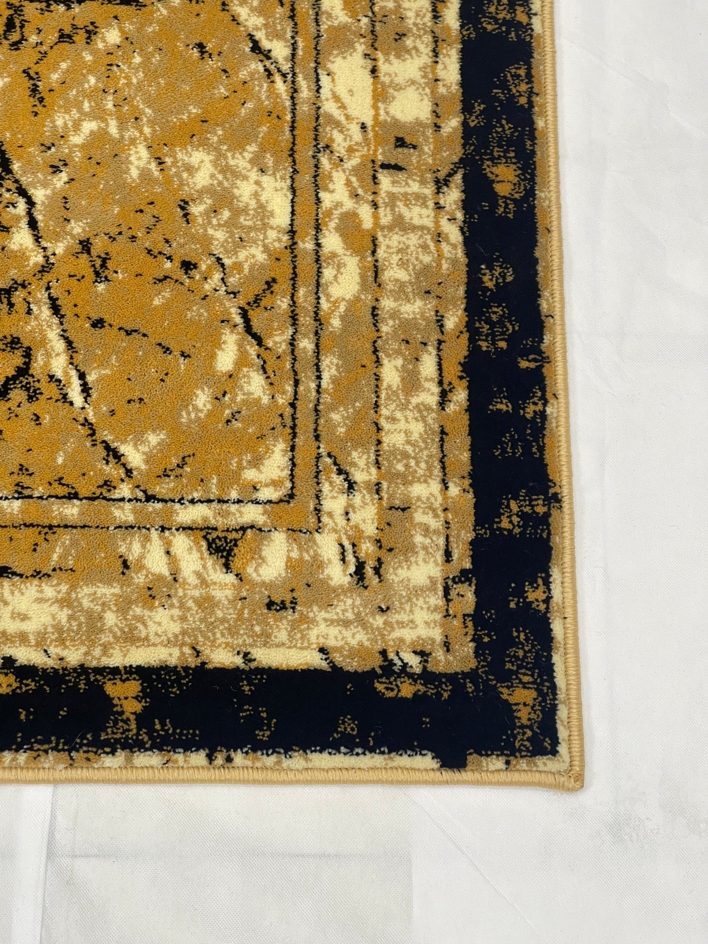Modern polypropylene Rug,back woven (Article-568-Beige) Size : 4 ft width x 5.6 ft length (120 cm x 170 cm)