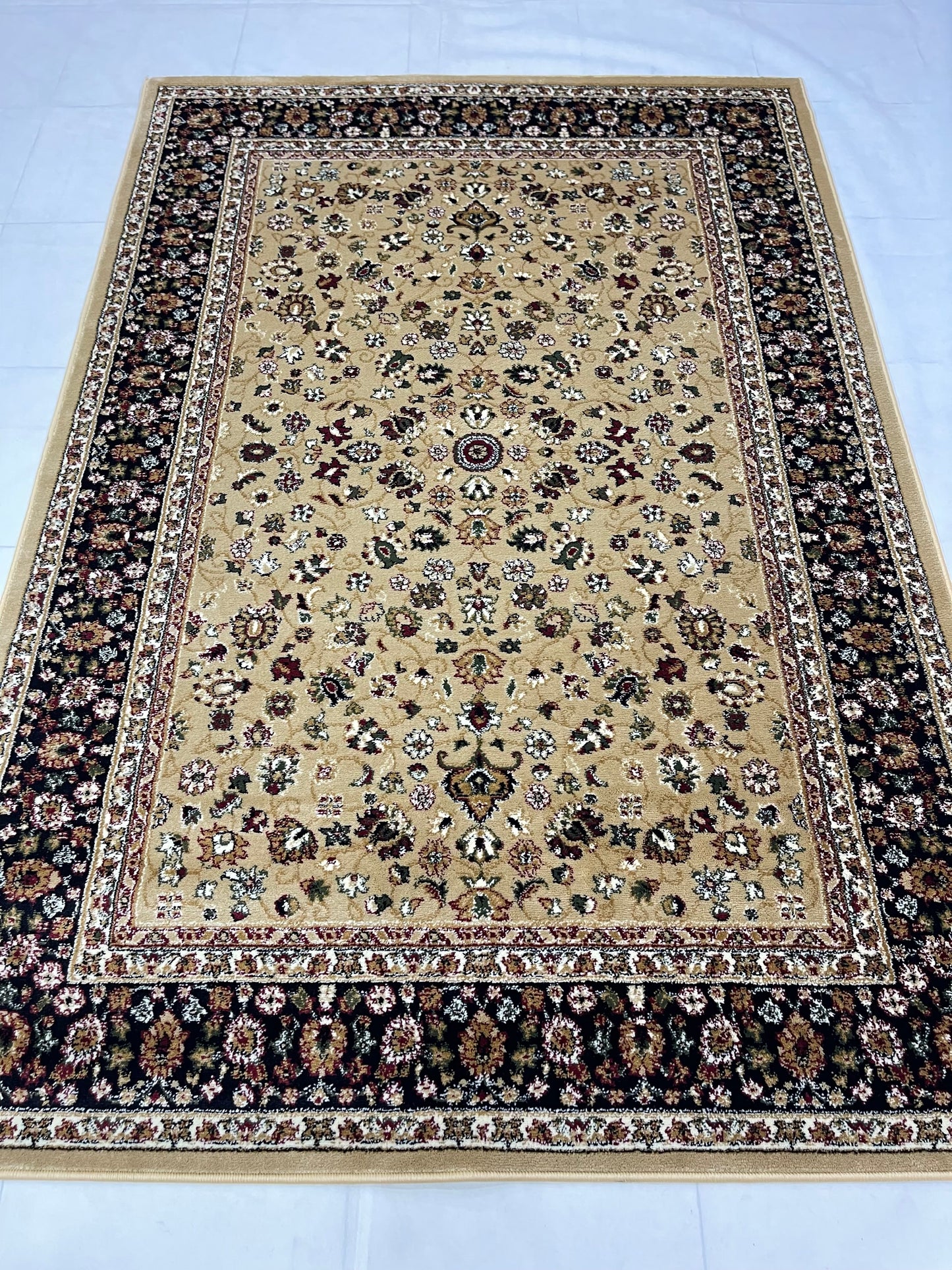 Persian polypropylene Rug,back woven(Article-140-Beige)