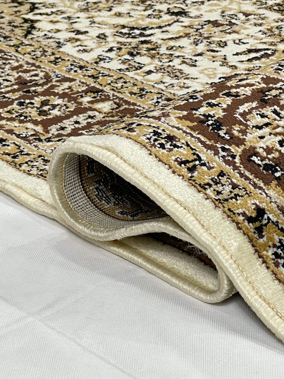 Persian polypropylene Rug,back woven(Article-20-Off White )