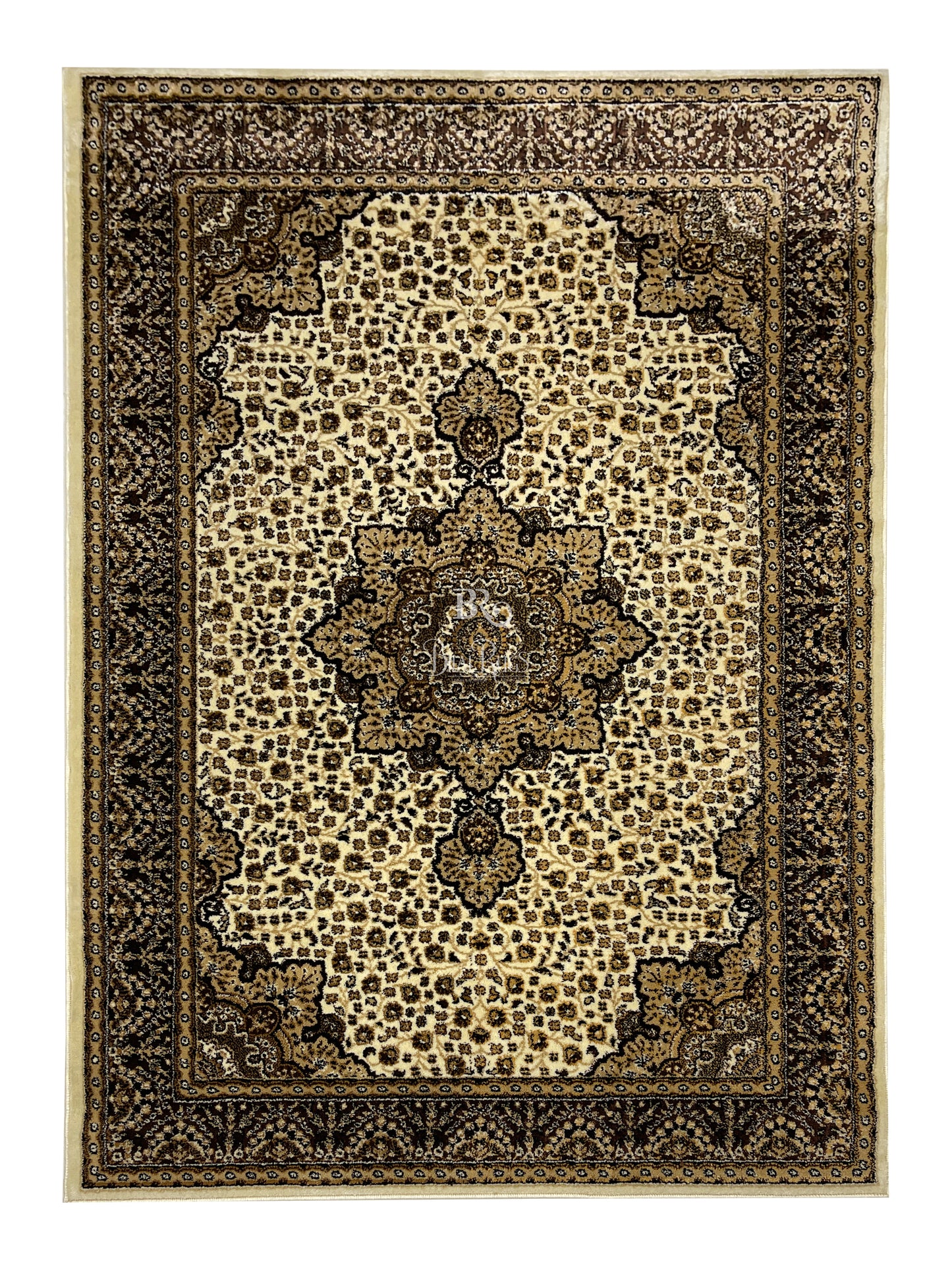 Persian polypropylene Rug,back woven(Article-04-Off white)