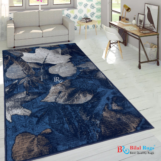 Modern Polypropylene Rug,back woven(Article-886-Blue)
Size : 5ft width  x 7.3ft length (150cm x 220cm)