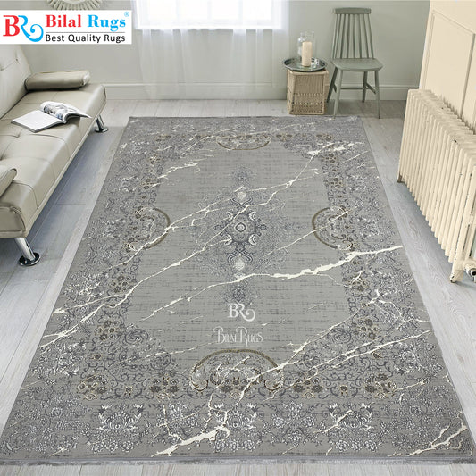 New Turkish Silk (Surya A) 
Size: 6.6 ft width x 9.6 ft length (200cm x 290cm)
Article -628- Off White