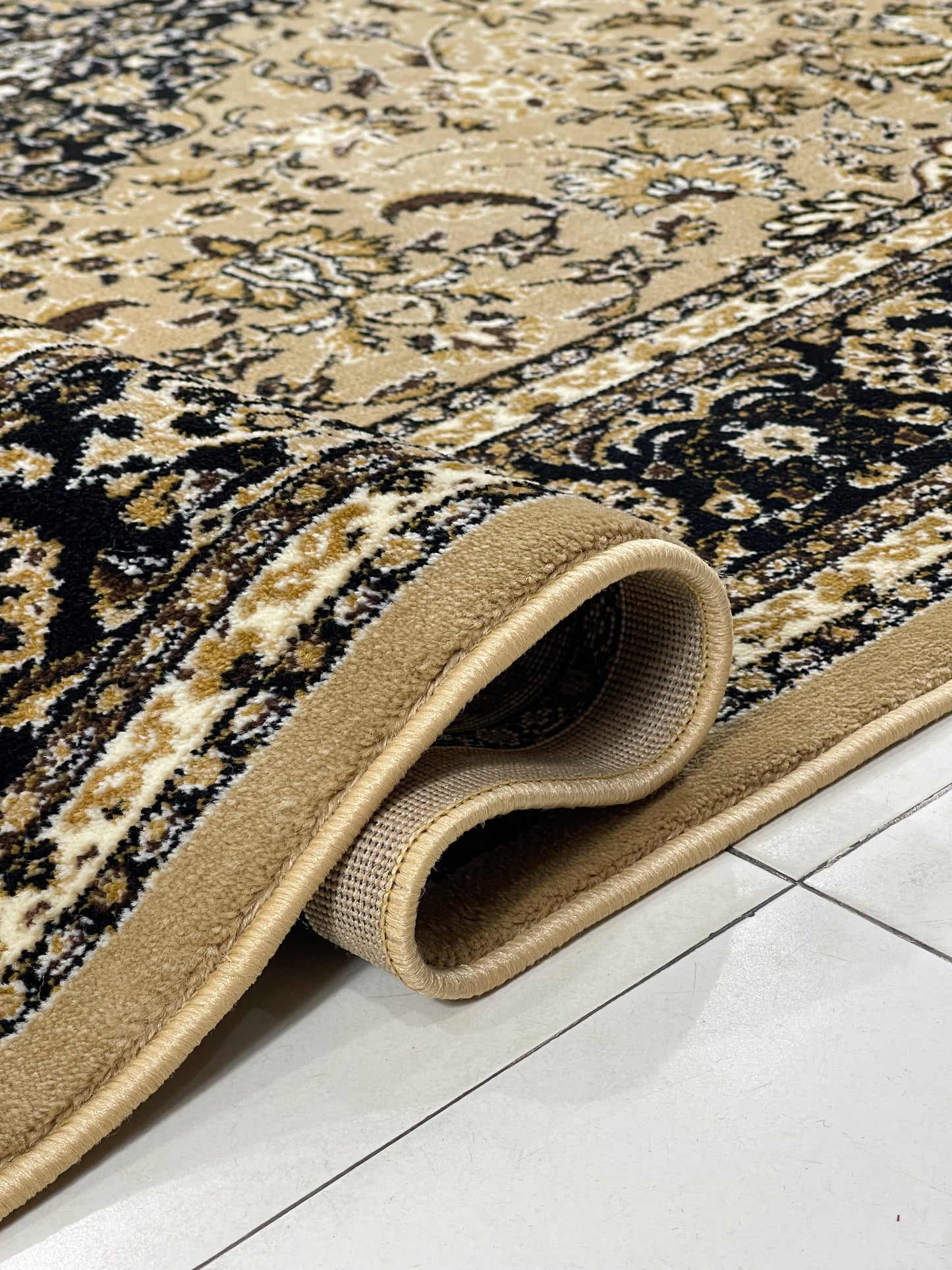 Modern polypropylene Rug,back woven(Article-01-Beige)
